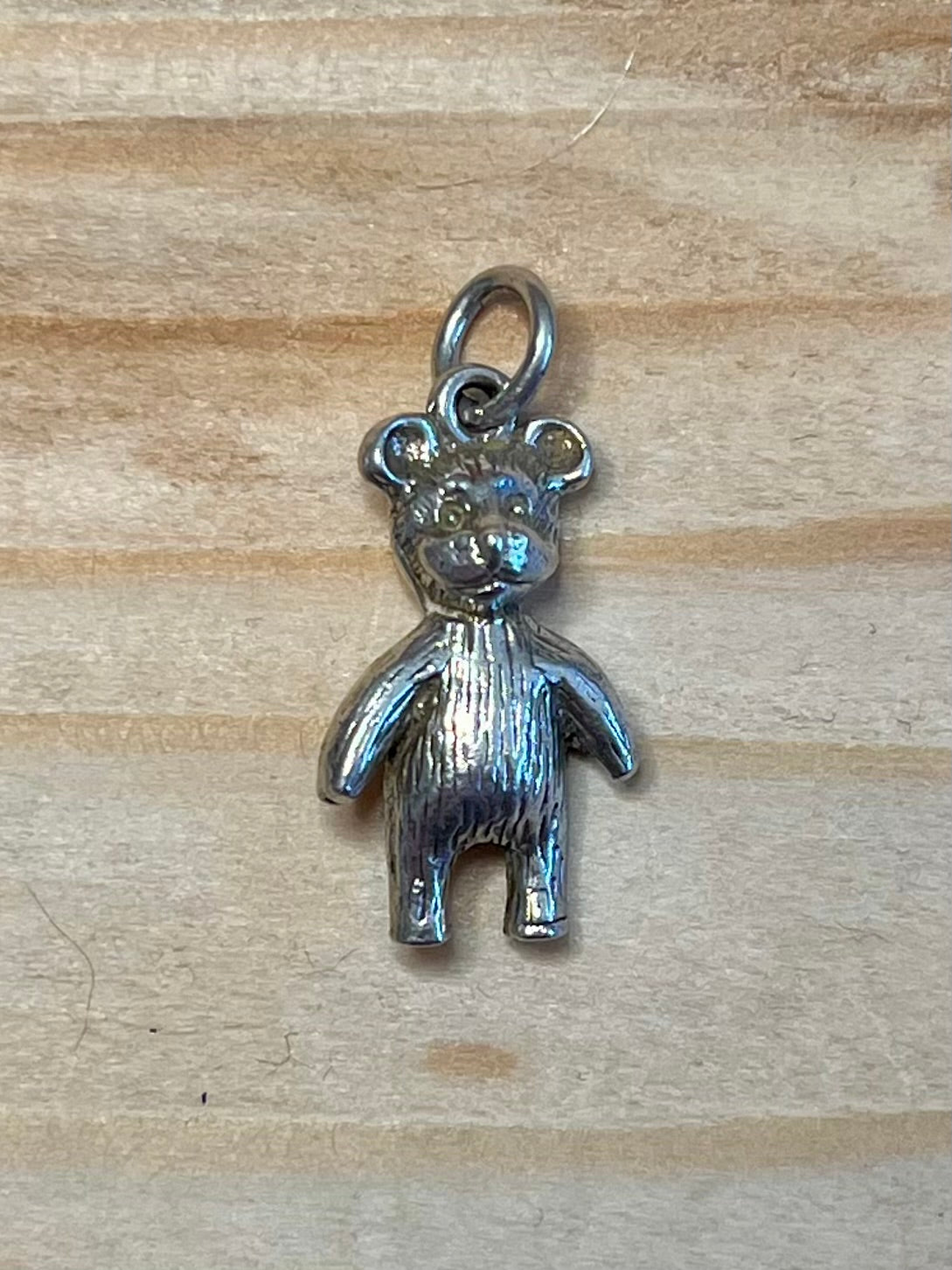 Small Teddy Bear 925 Sterling Silver Pendant