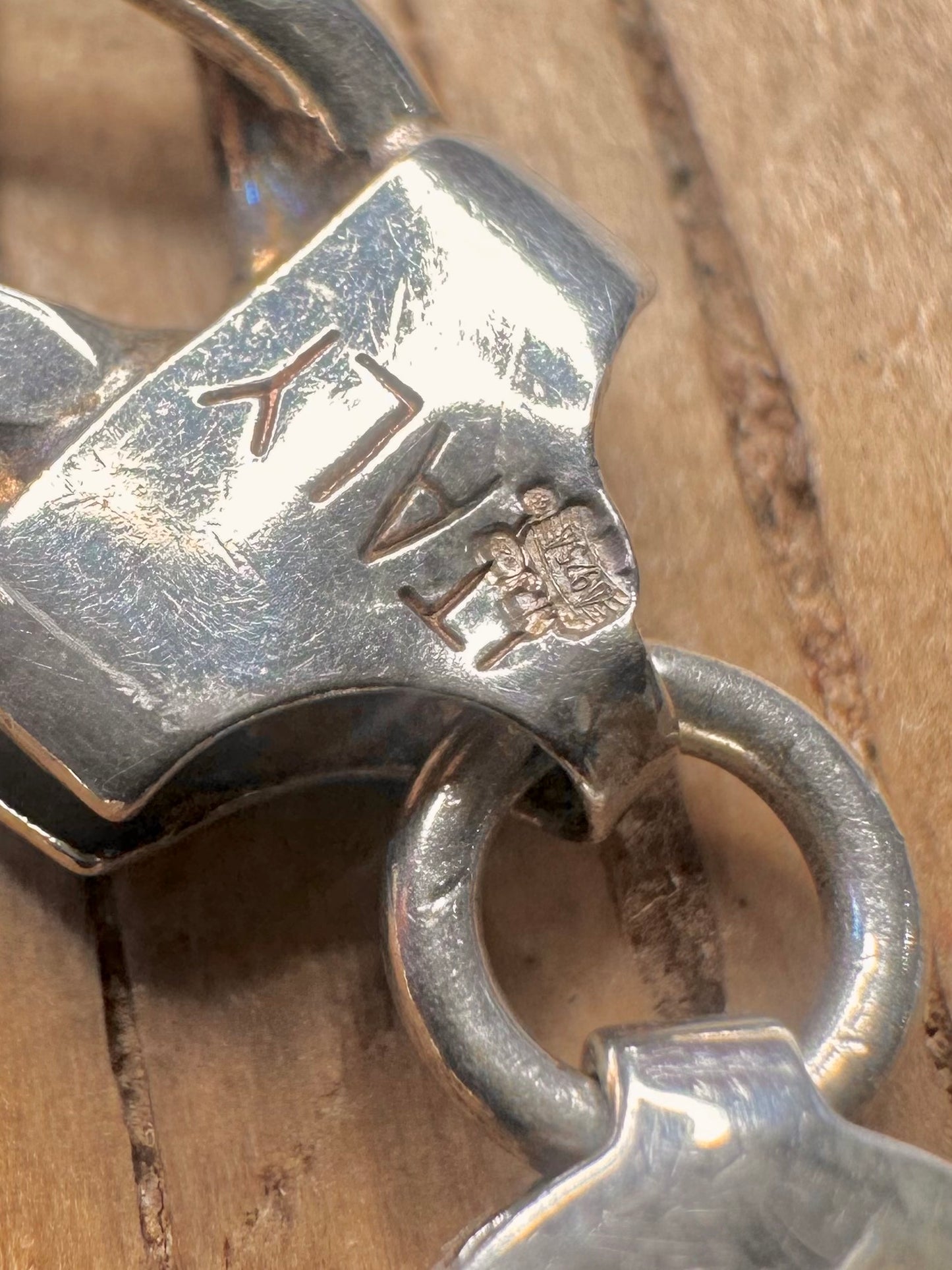 Vintage Chunky Double Link Italy 925 Sterling Silver 20.5 inch Necklace