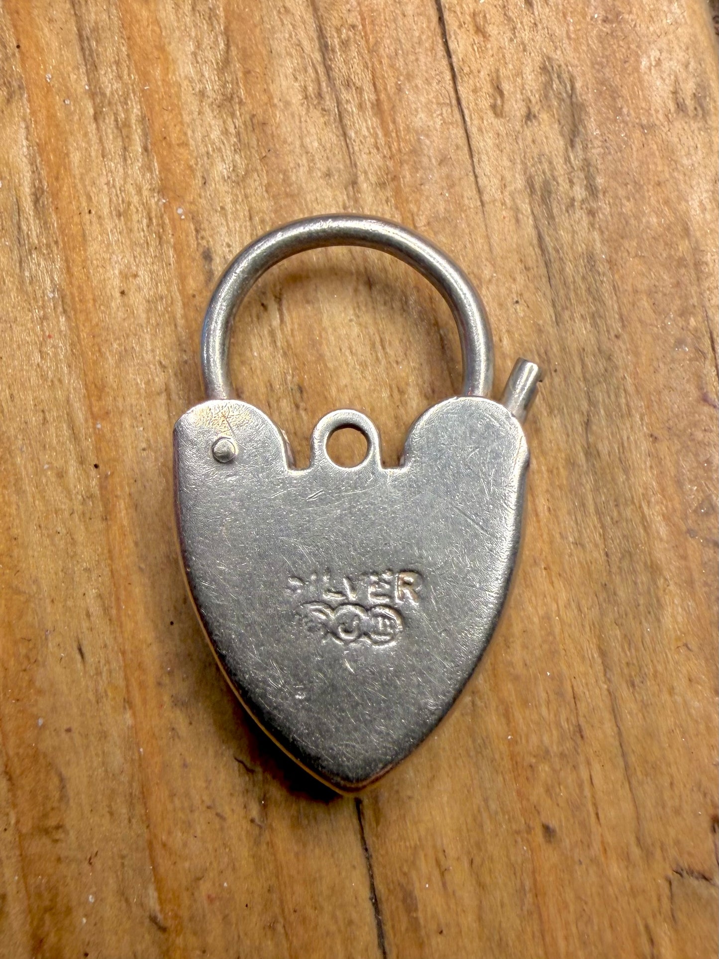 Georg Jensen Ltd Heart Padlock 925 Sterling Silver Pendant
