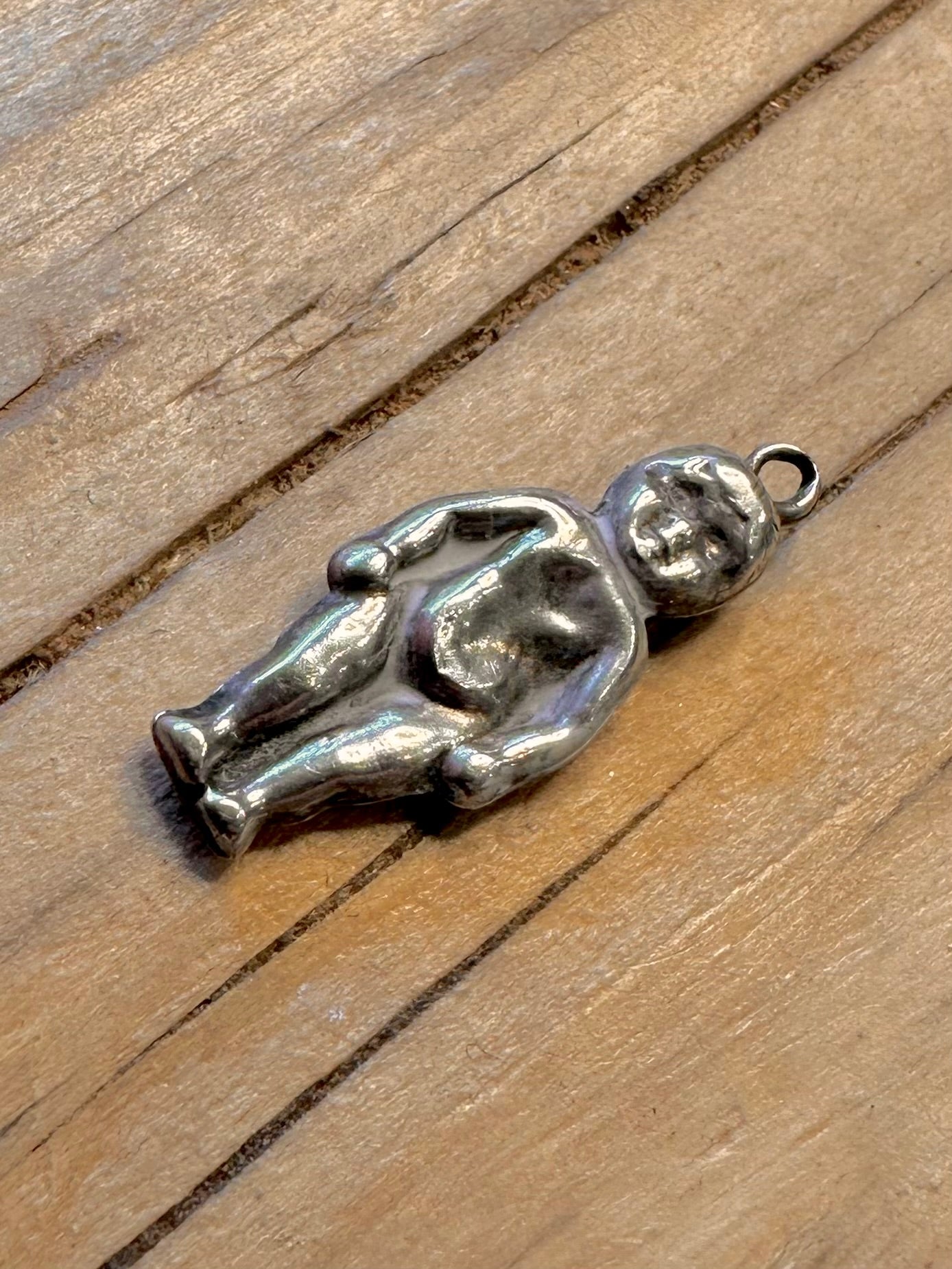 Vintage Manneken Pis Statue 925 Silver Pendant