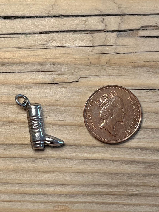 Small Boot 925 Sterling Silver Pendant
