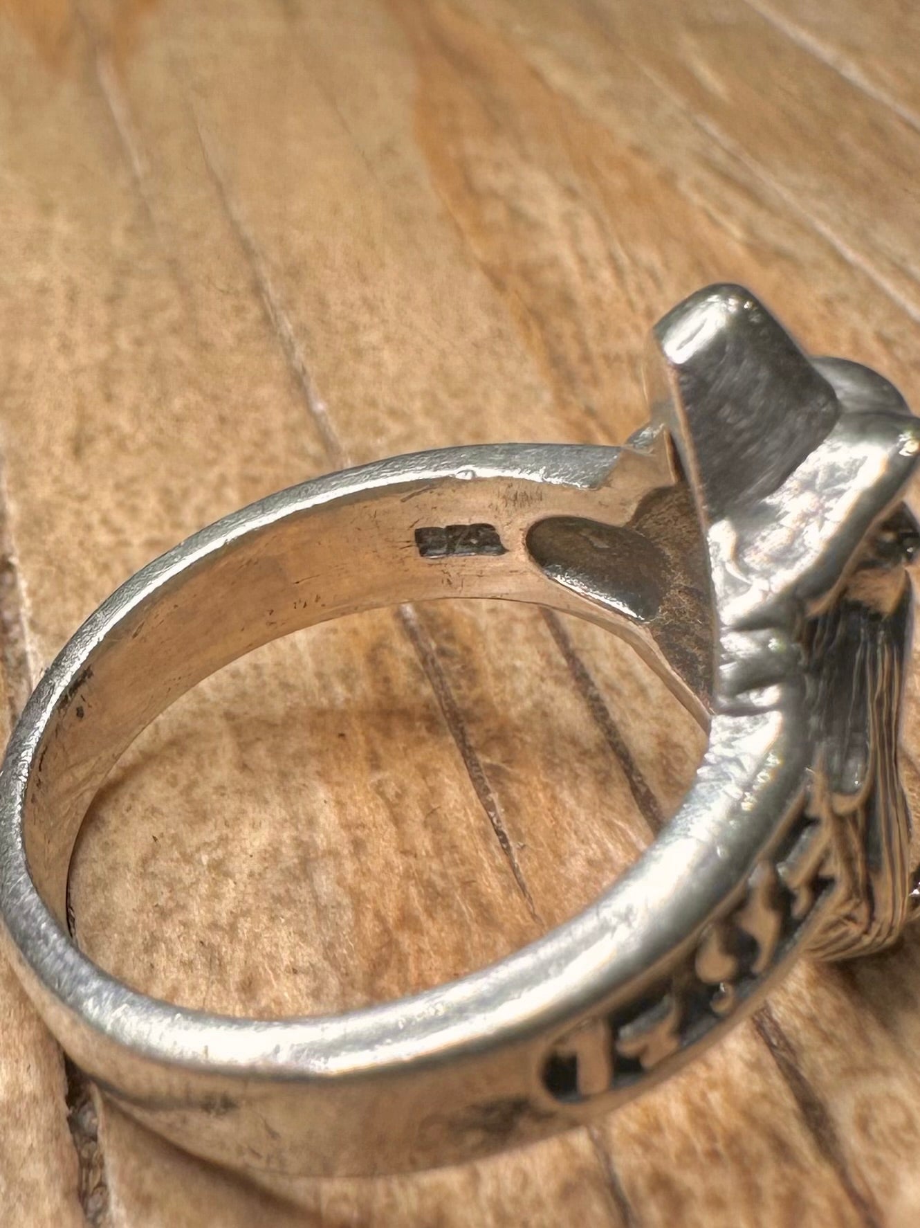 Vintage Wizard 925 Sterling Silver Size L Ring