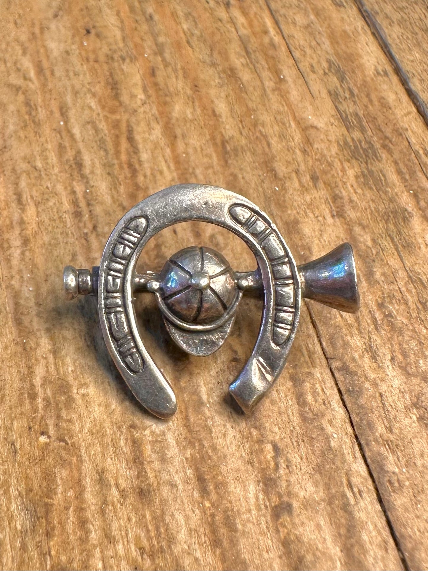 Hufeisenbrosche aus 925er Sterlingsilber
