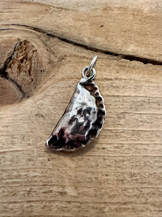 Vintage Cornish Pasty 925 Silver Charm Pendant