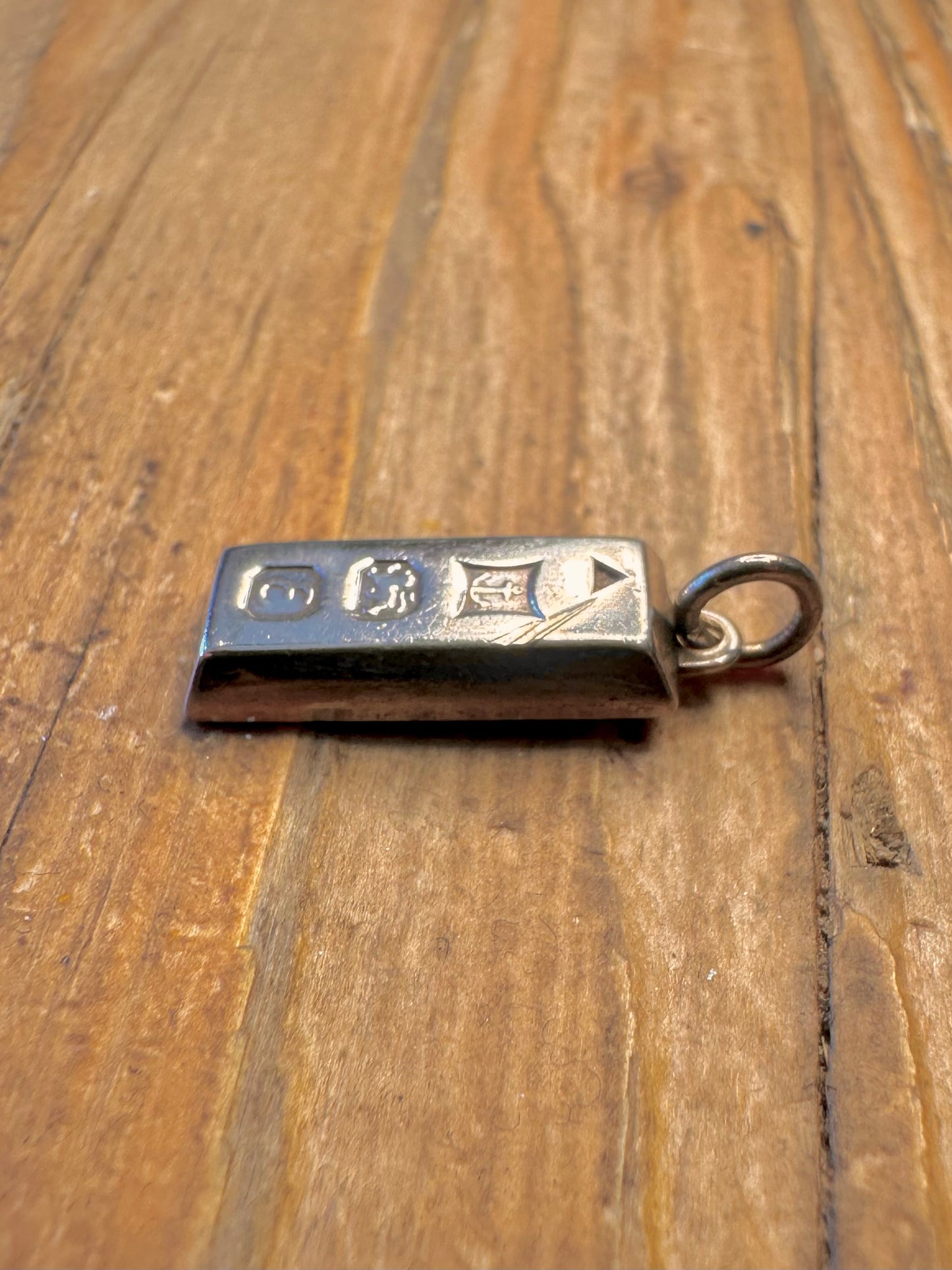 Ingot 1979 Birmingham 925 Sterling Silver Pendant