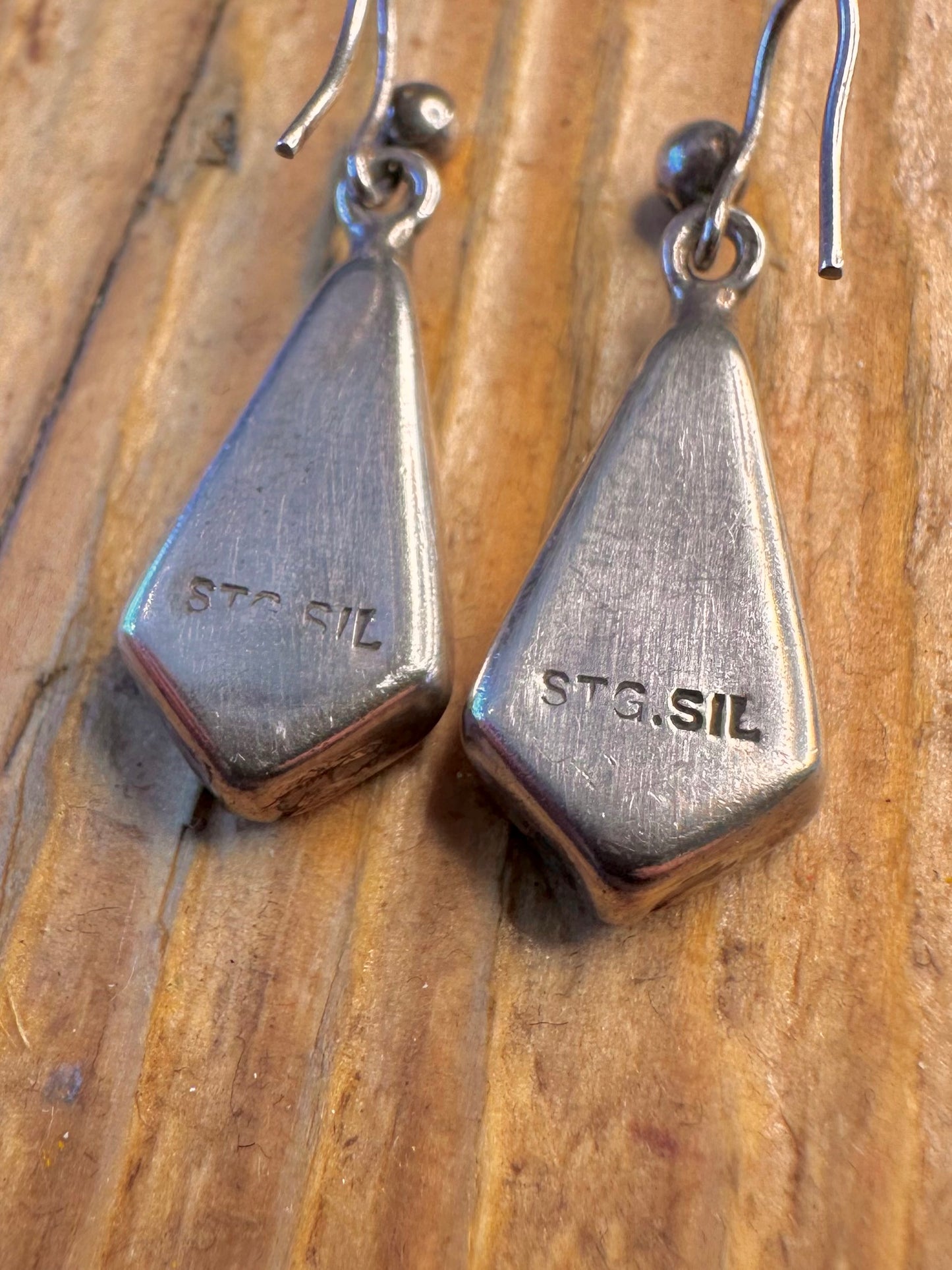 Abalone Dangle 925 Sterling Silver Earrings