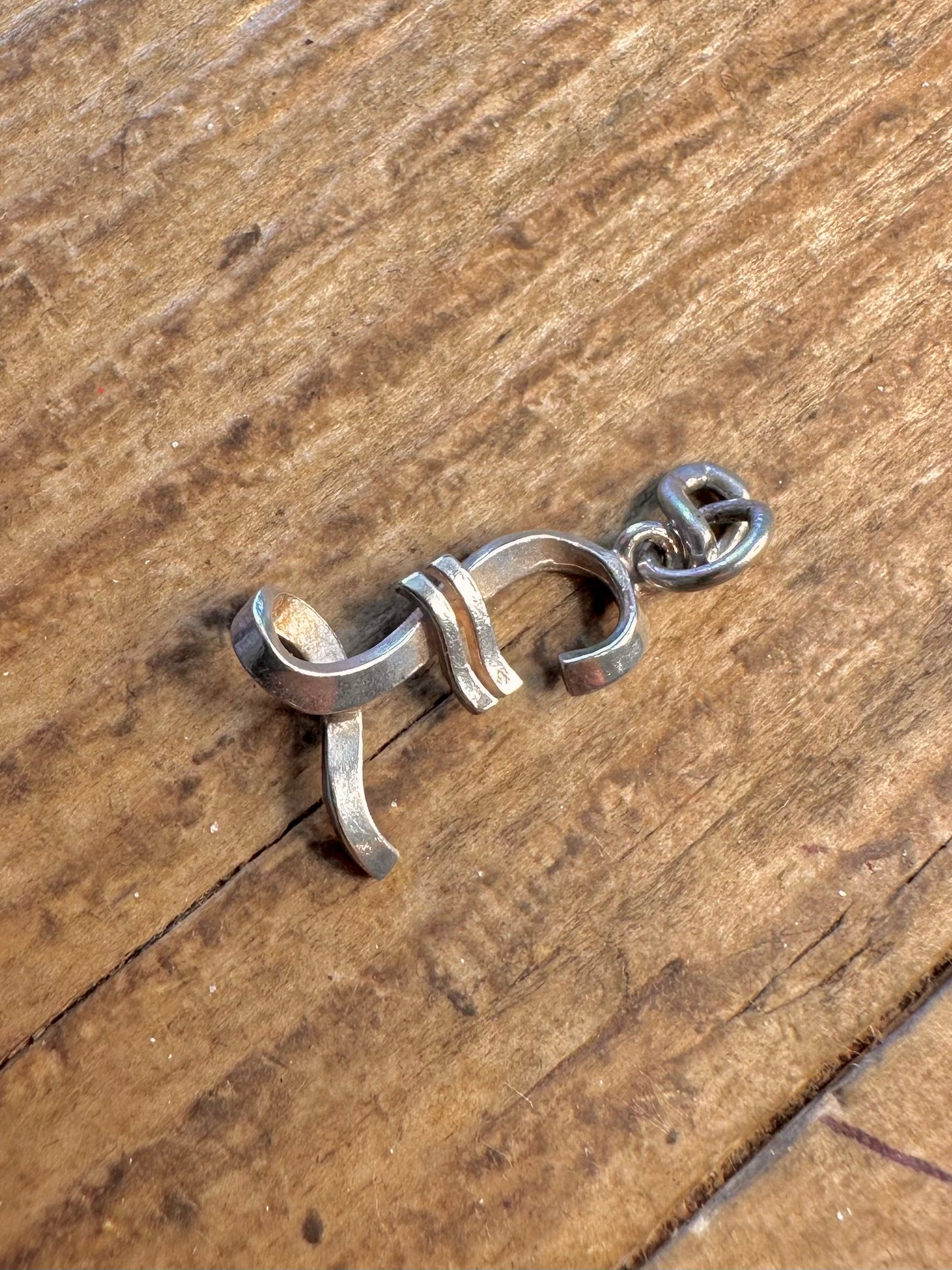 Pound Sign 925 Sterling Silver Charm Pendanth