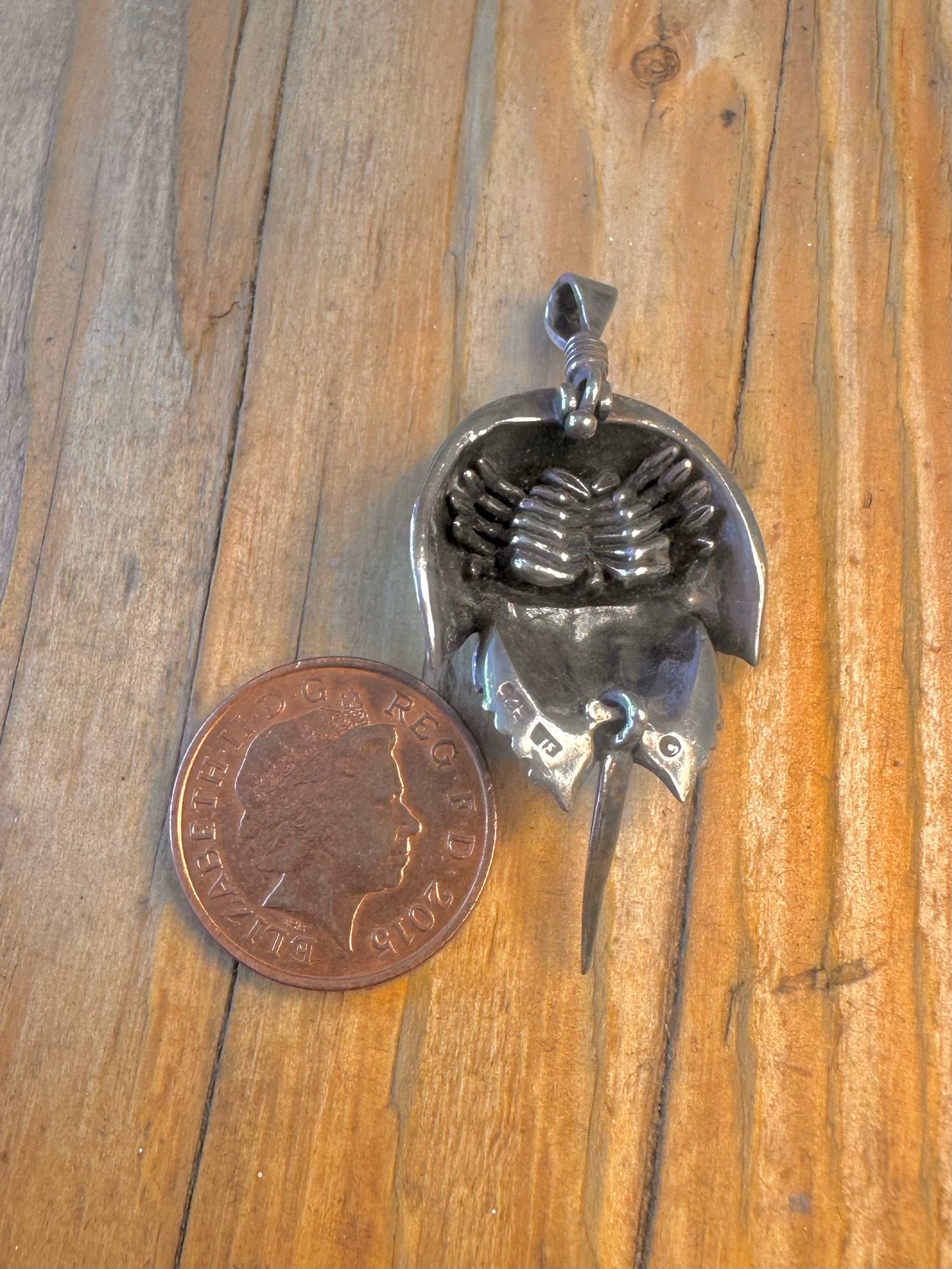 Horseshoe Crab 925 Sterling Silver Pendant