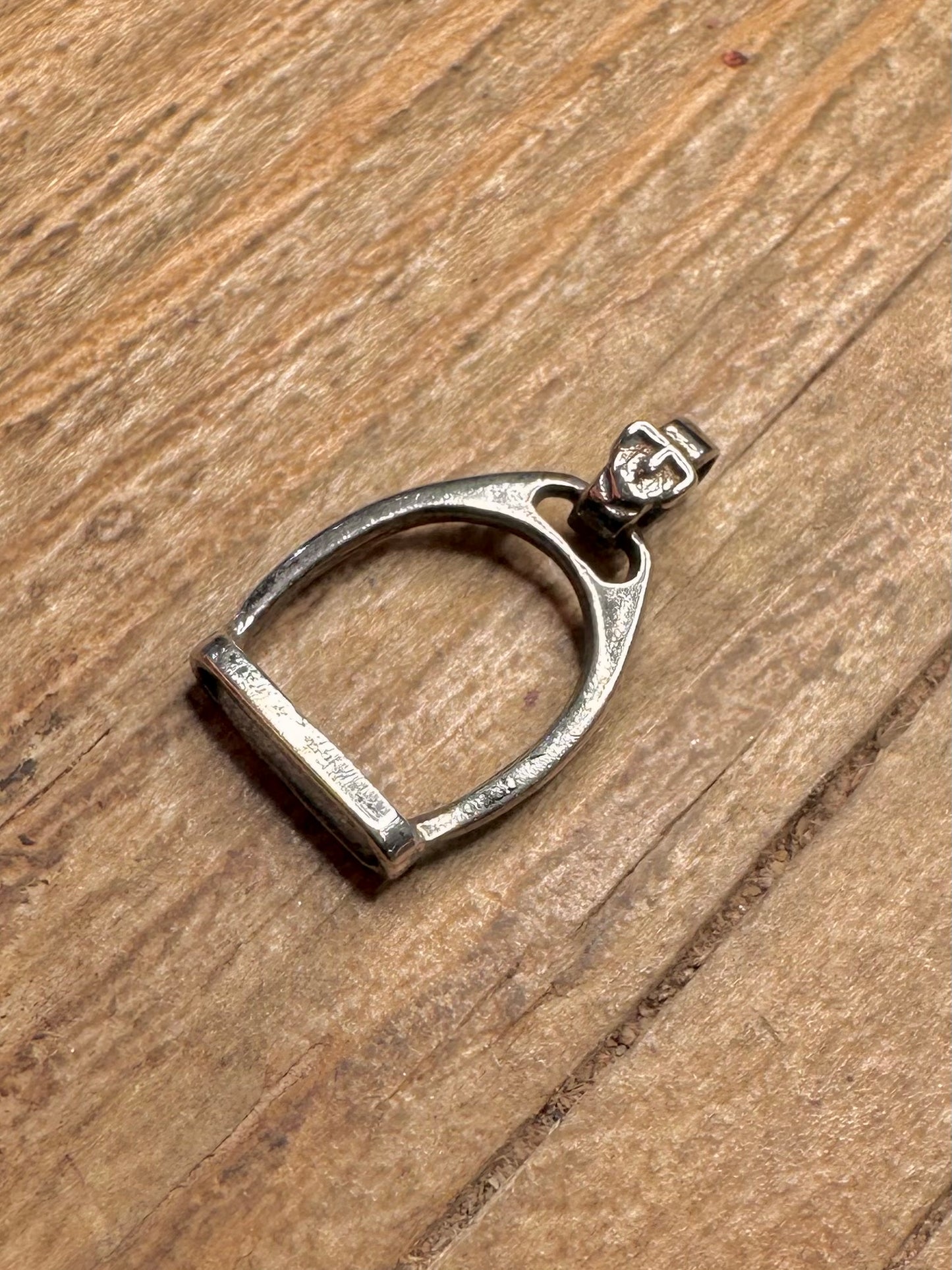 Vintage Stirrup Buckle 925 Sterling Silver Pendant