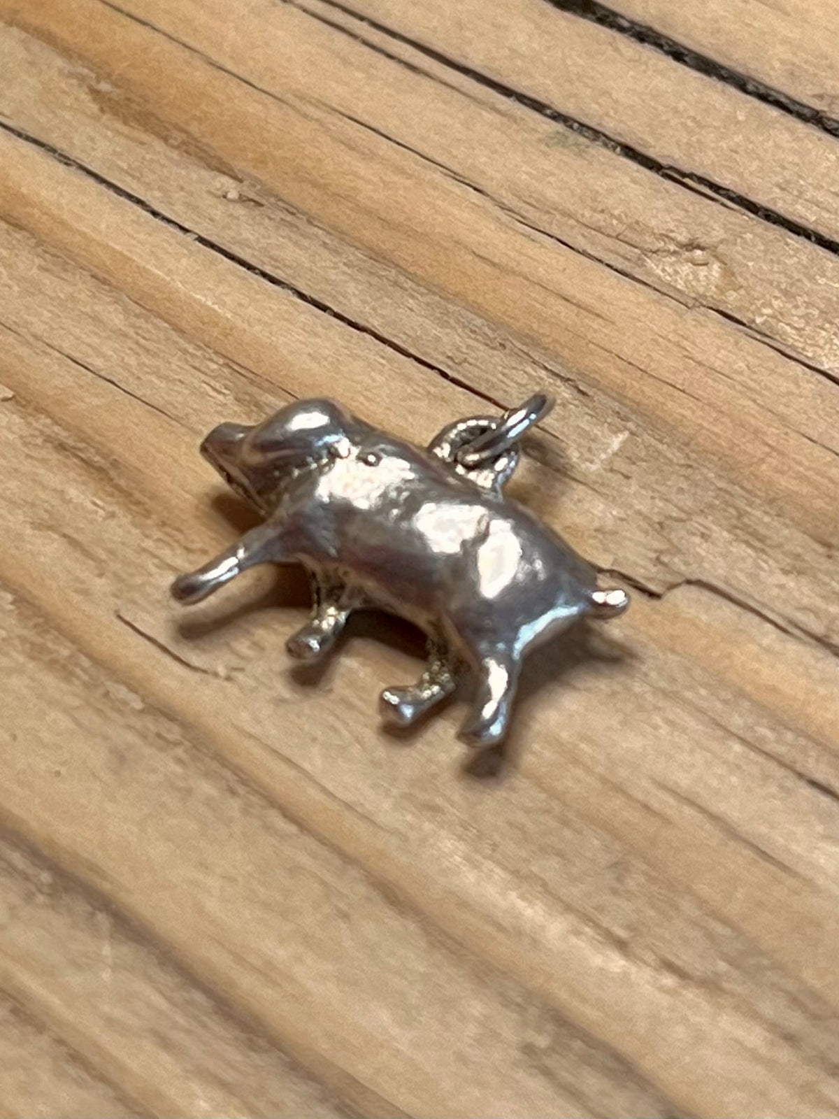 Small Pig 925 Sterling Silver Pendant