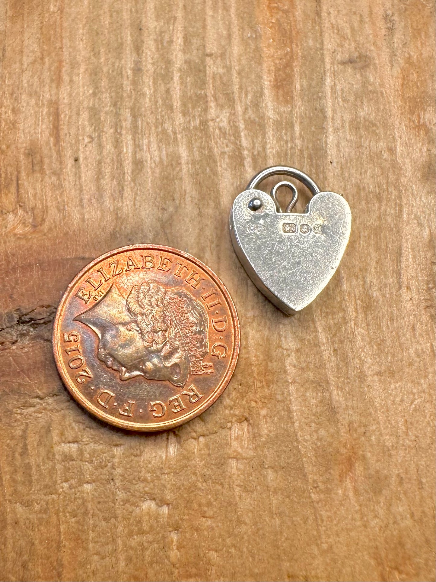 Heart 1978 Padlock Maker HG 925 Sterling Silver Pendant