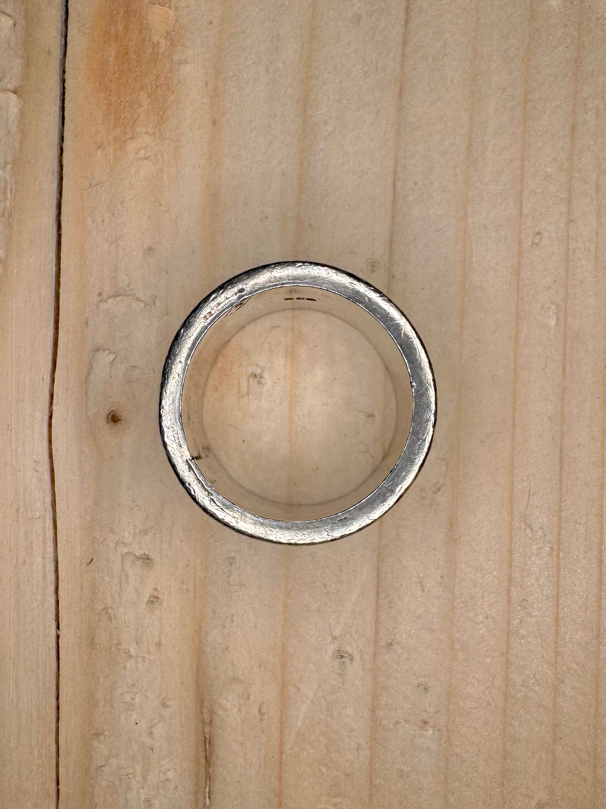 Chunky Heavy Spinner Band 925 Sterling Silver Size T Ring
