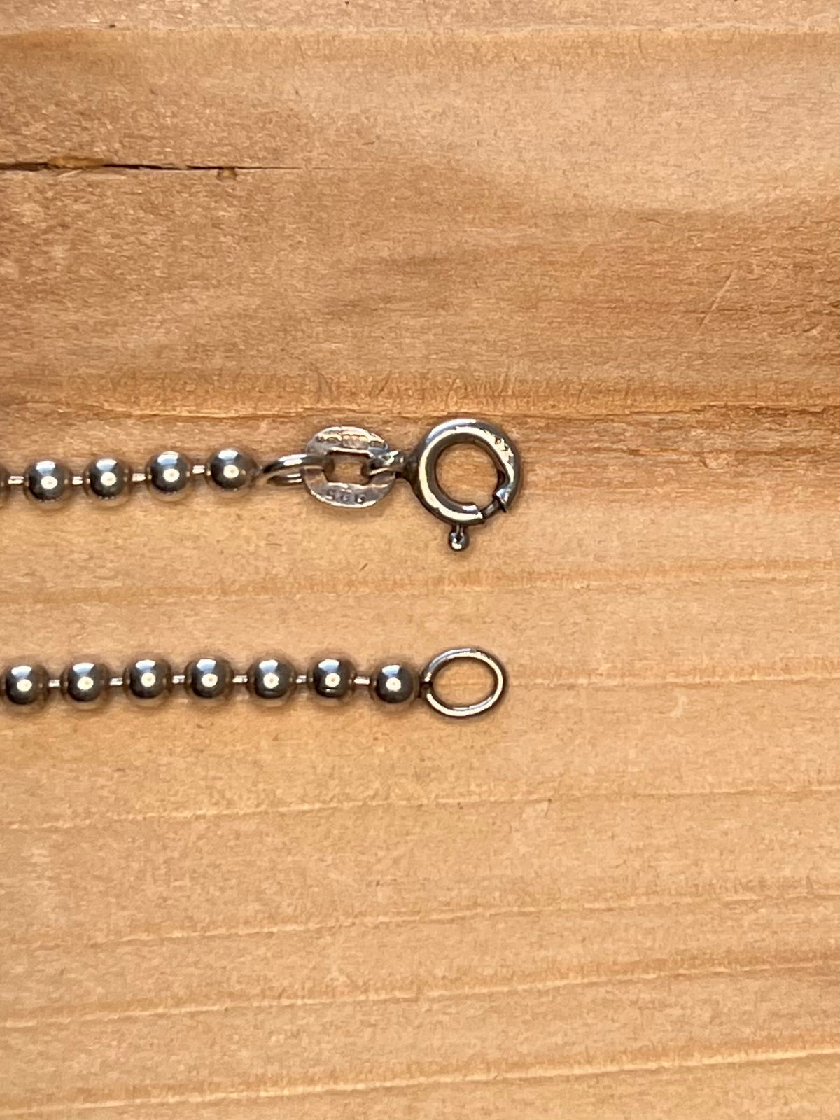 Ball Chain 925 Sterling Silver 18 Inch Necklace