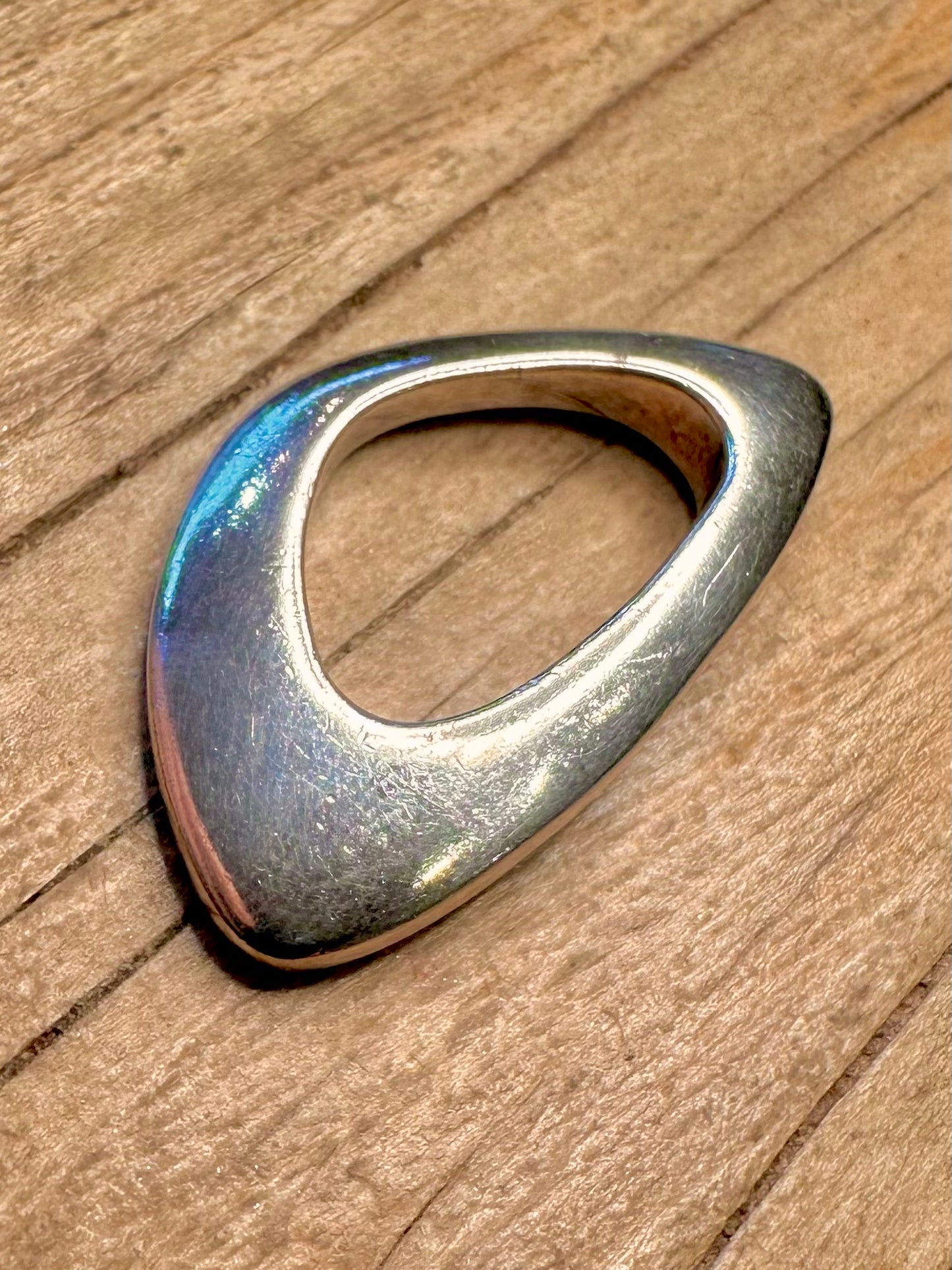 Modernist Shaped 925 Sterling Silver Hallmarked Pendant