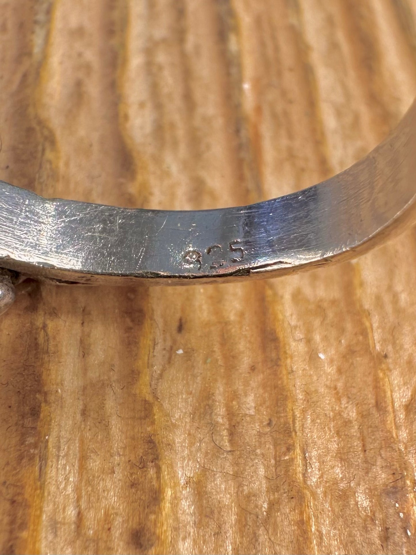Dome Hinged Compartment Poison 925 Sterling Silver Size R Ring