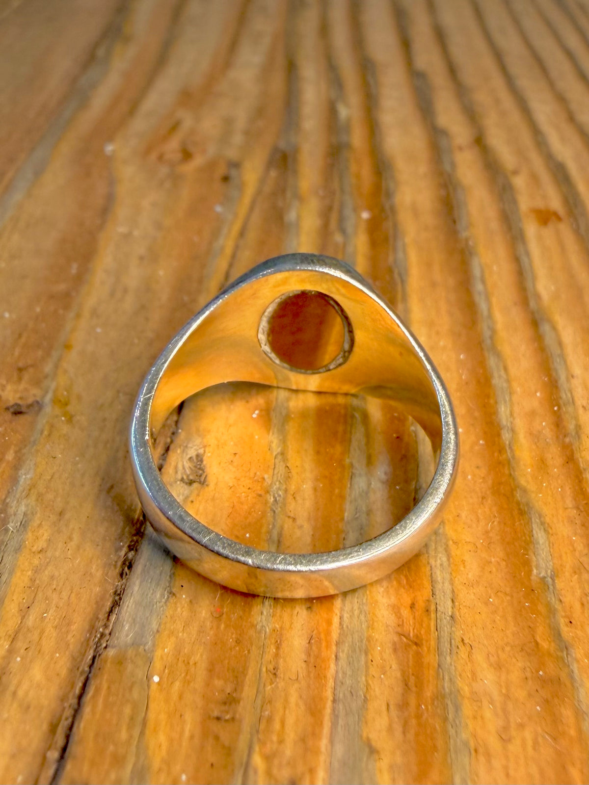 Tigers Eye Signet 925 Sterling Silver Size J1/2 Ring