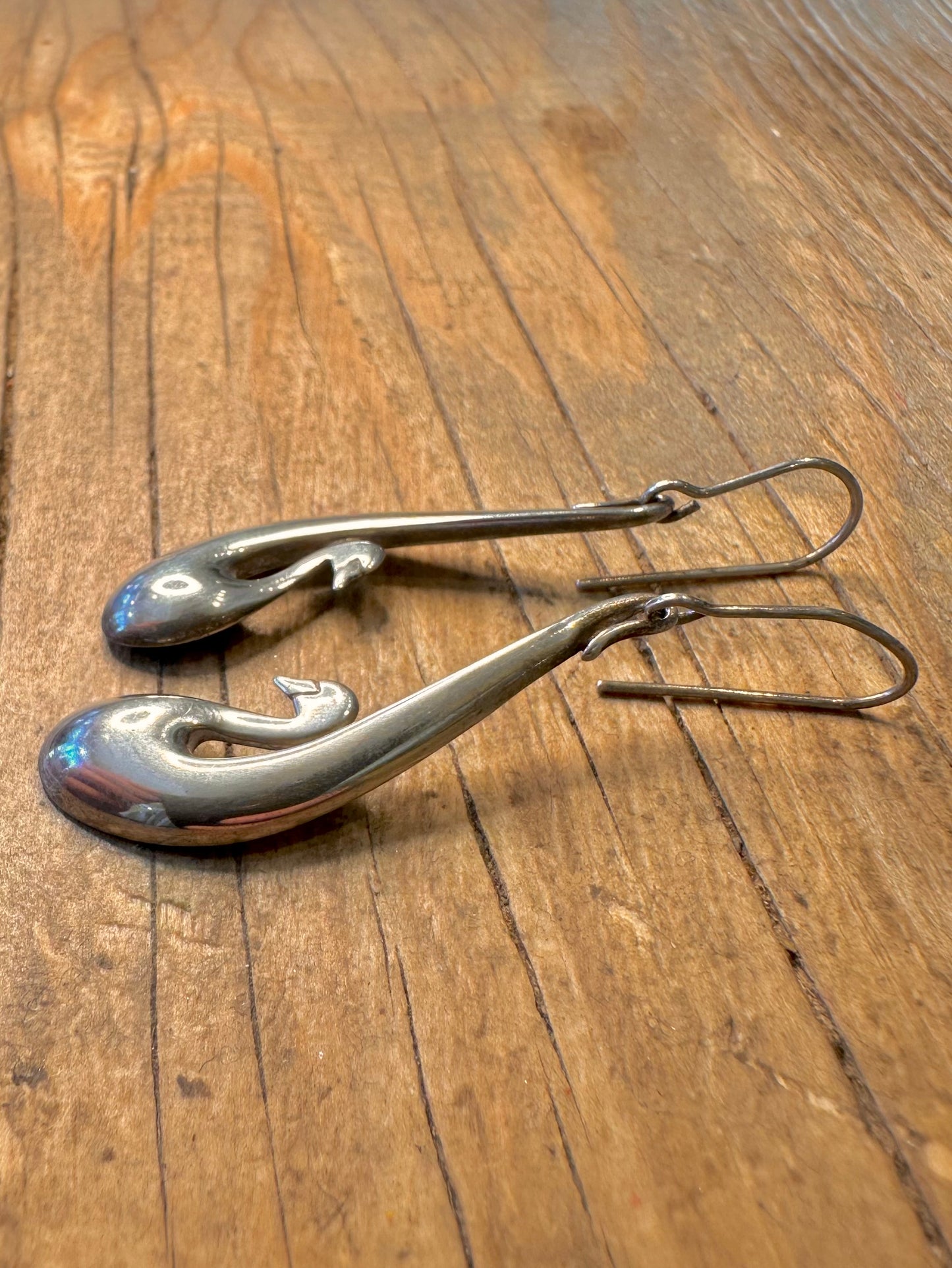 Vintage Swan Maker OMG 925 Sterling Silver Earrings