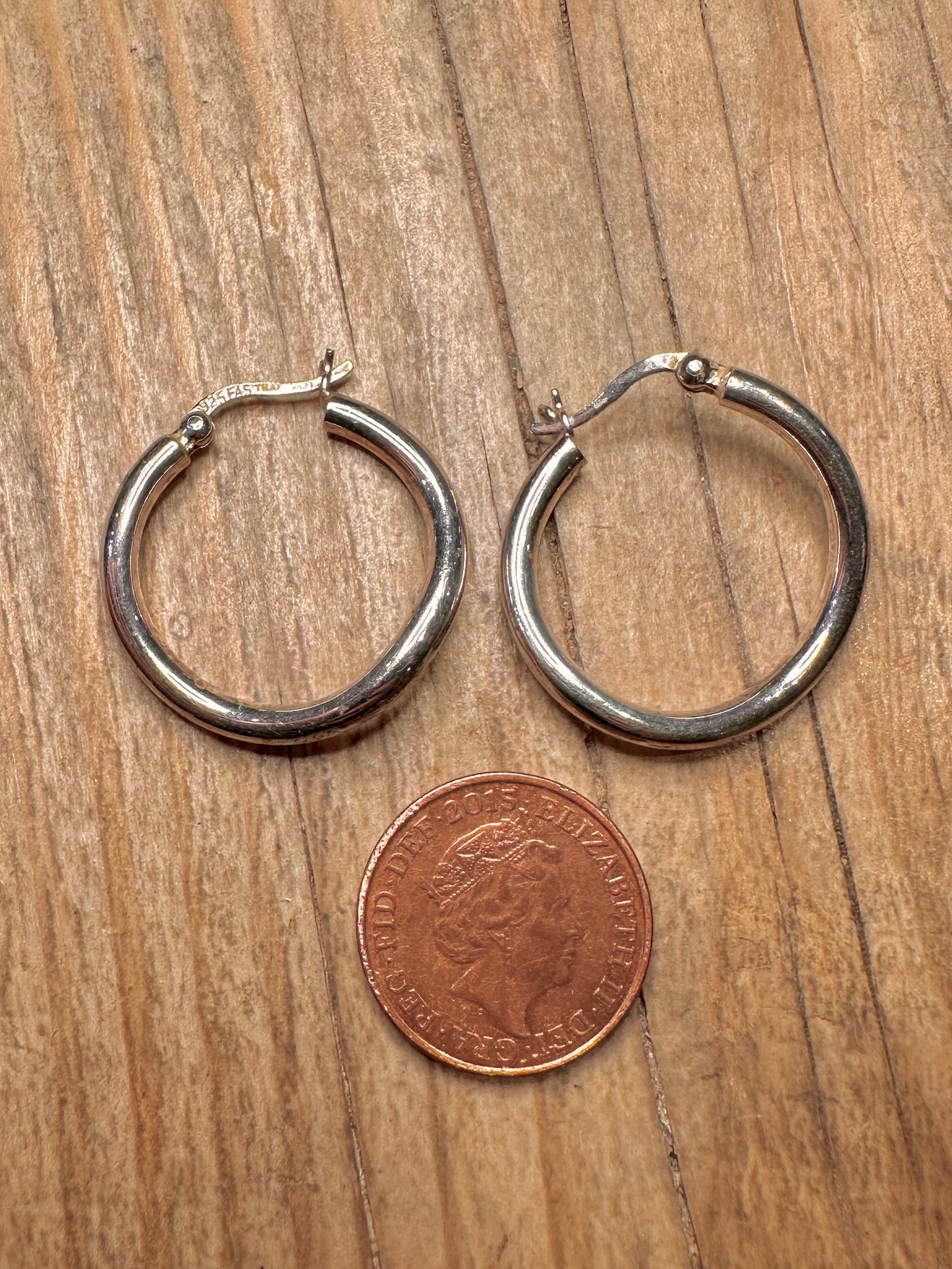 Modern Wavy Hoops 925 Sterling Silver Earrings