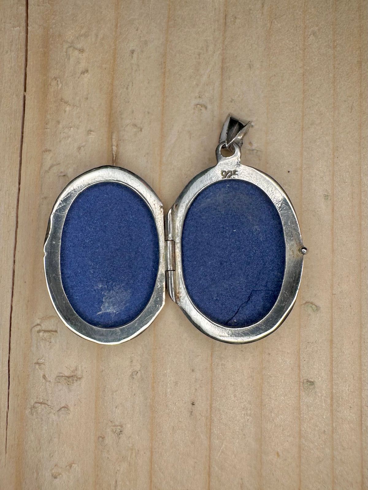 Engraved Oval Locket 925 Sterling Silver Pendant
