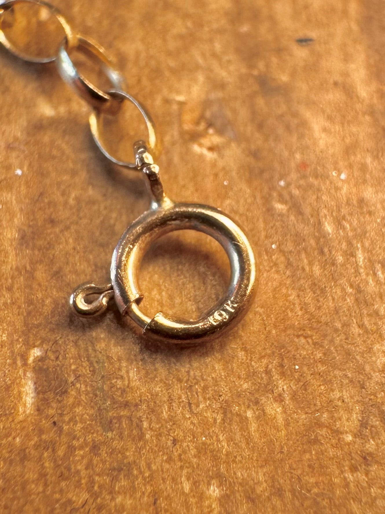 9ct Gold 1987 Oval Chain 18 inch Necklace
