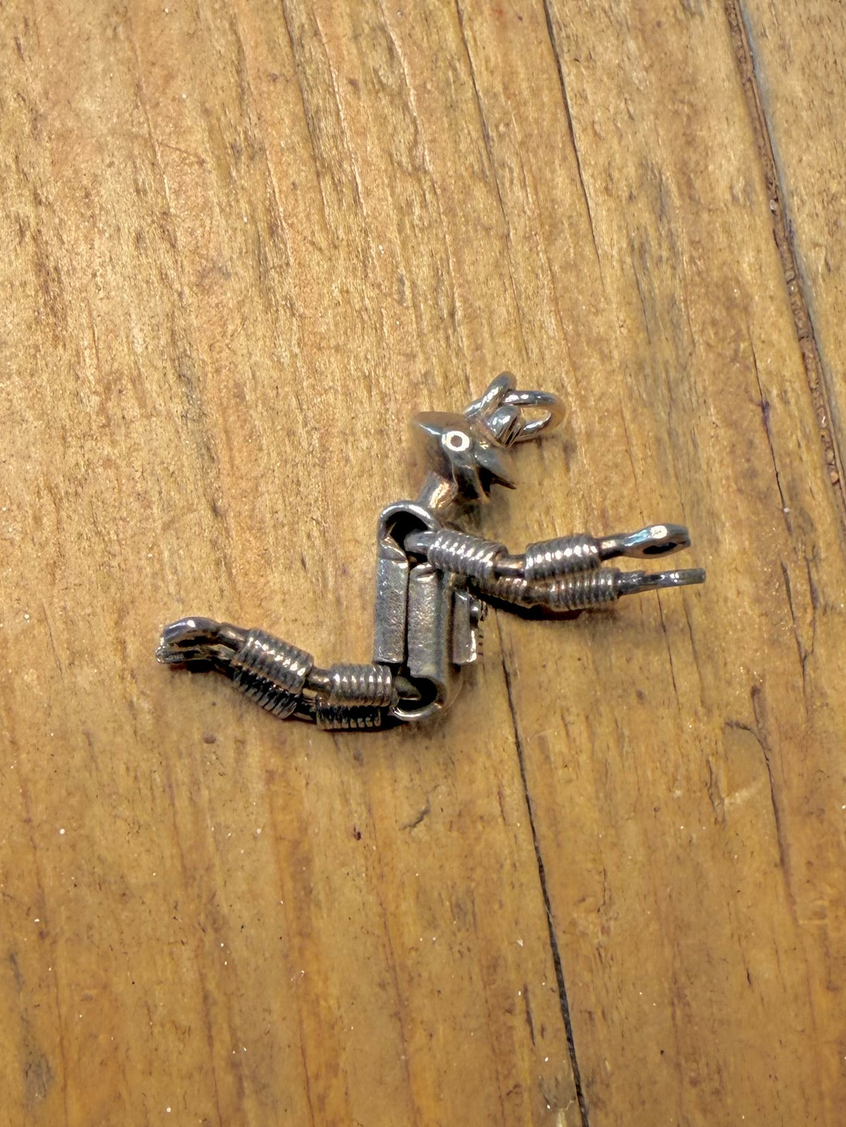Cadburys 1970’s SMASH Martian Robot Articulated 925 Sterling Silver Pendant