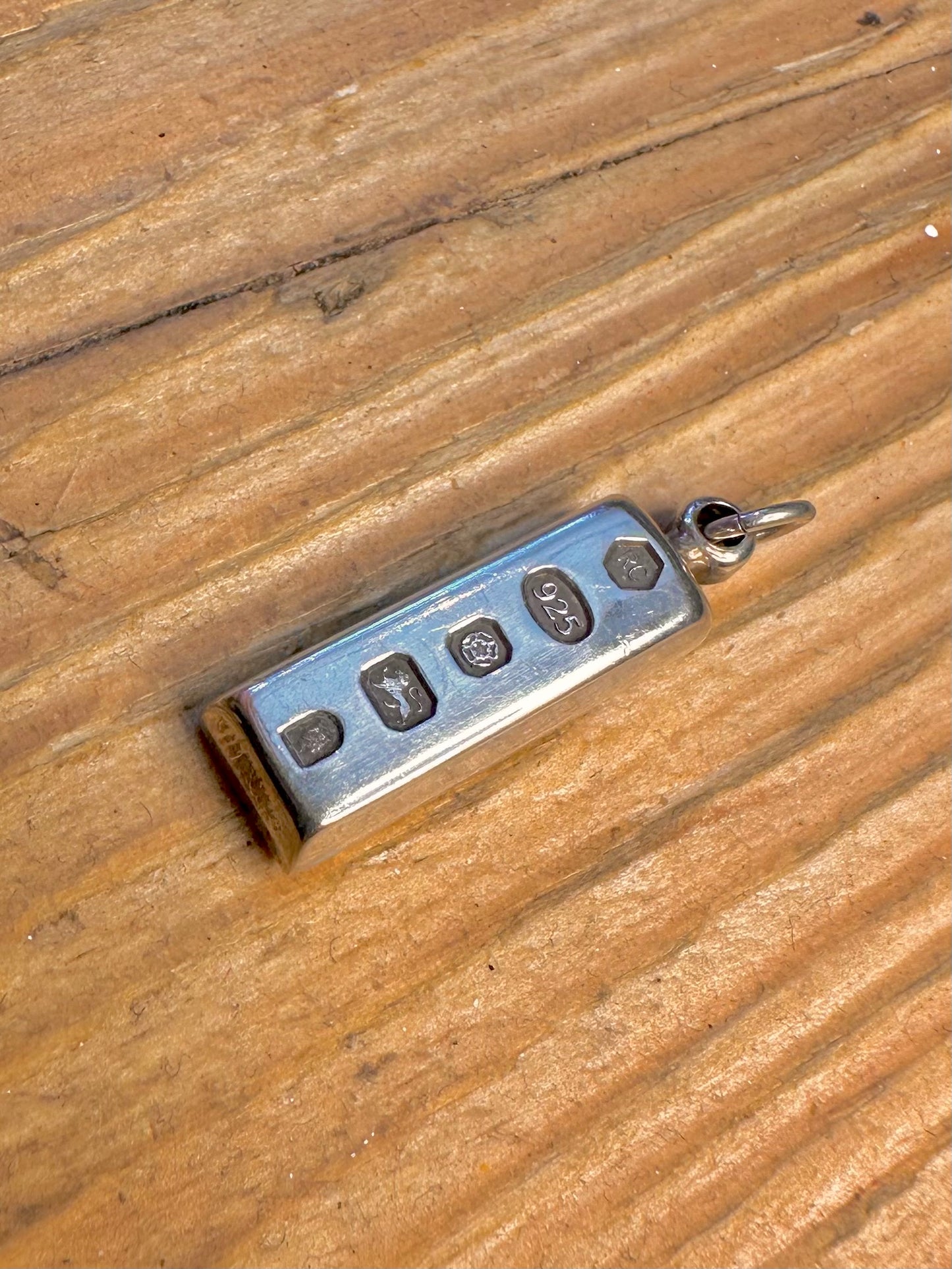 Ingot Maker RC Sheffield 925 Sterling Silver Pendant