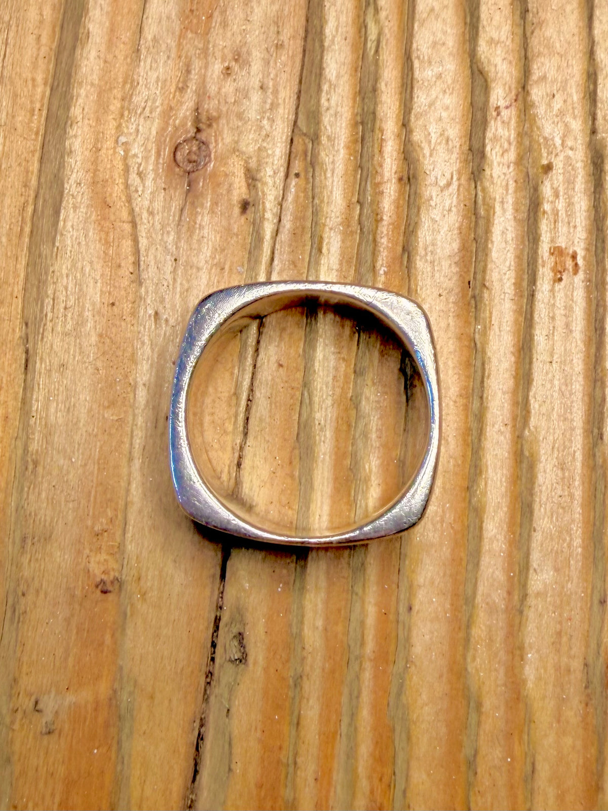 Square Band 925 Sterling Silver Size R1/2 Ring