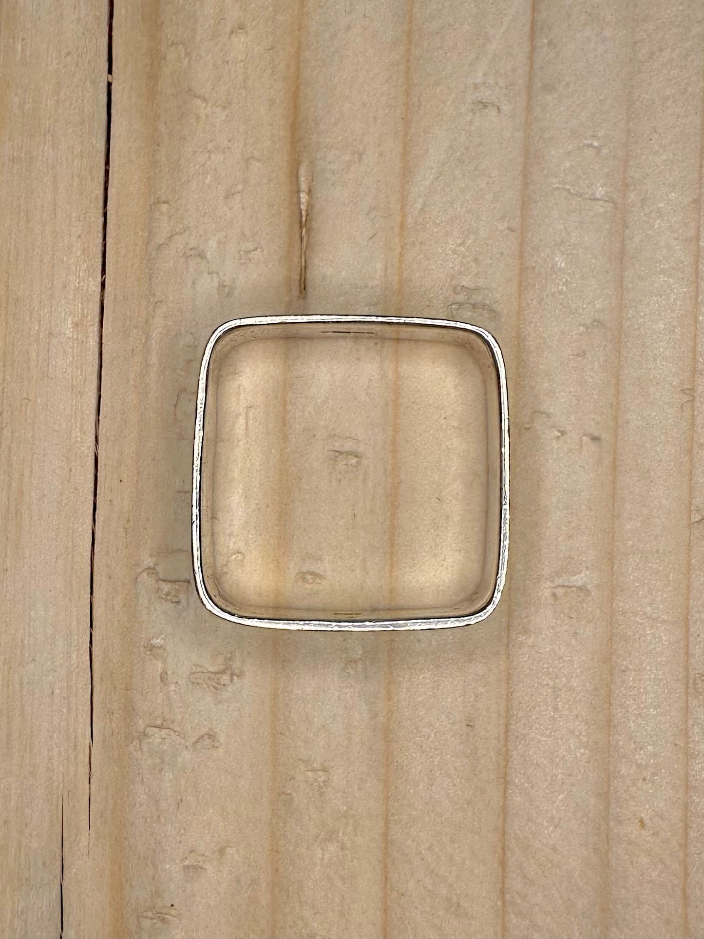 Square Band 925 Sterling Silver Size V1/2 Ring