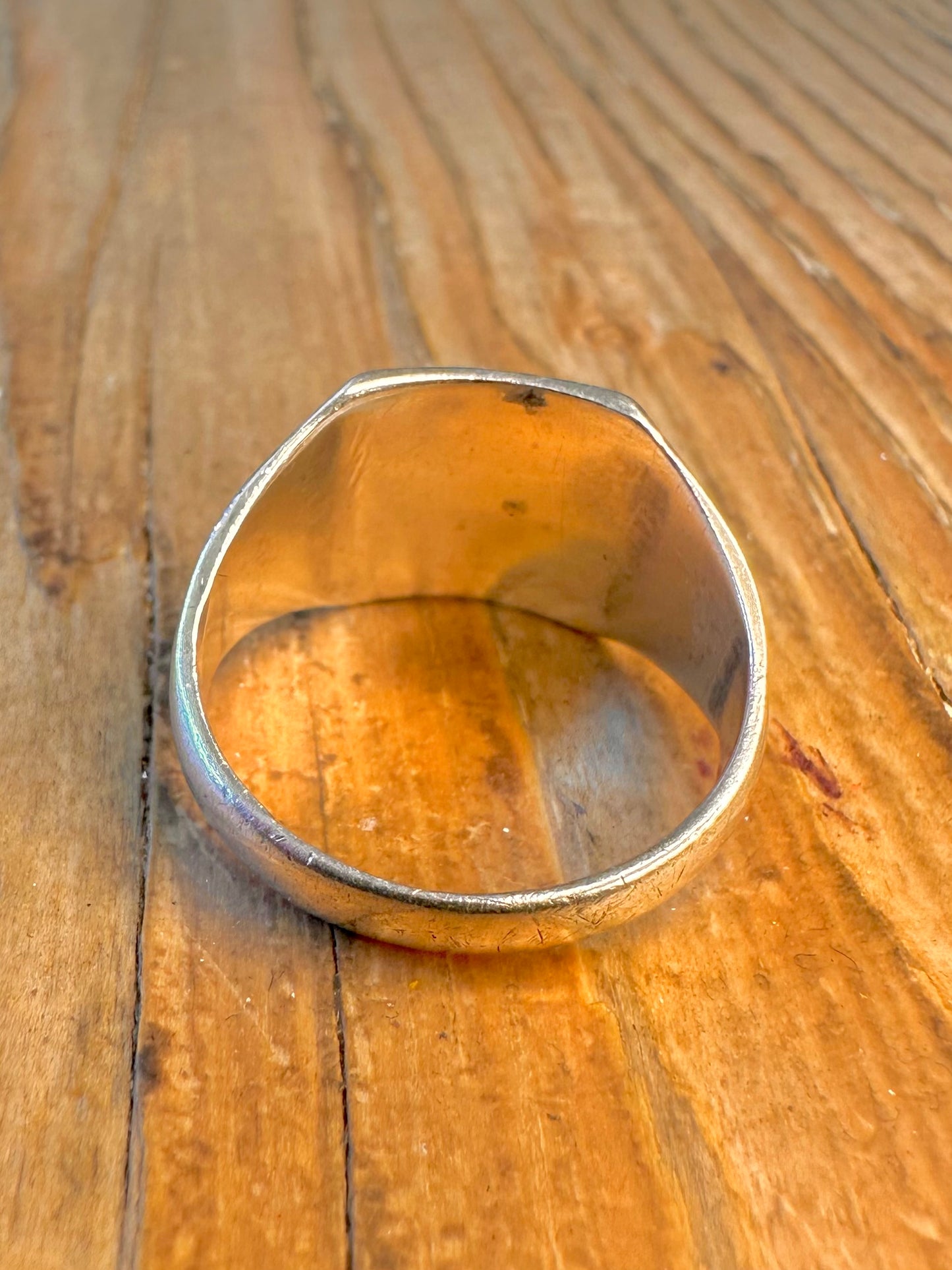 Engraved 1977 Signet Dublin 925 Sterling Silver Size R1/2 Ring