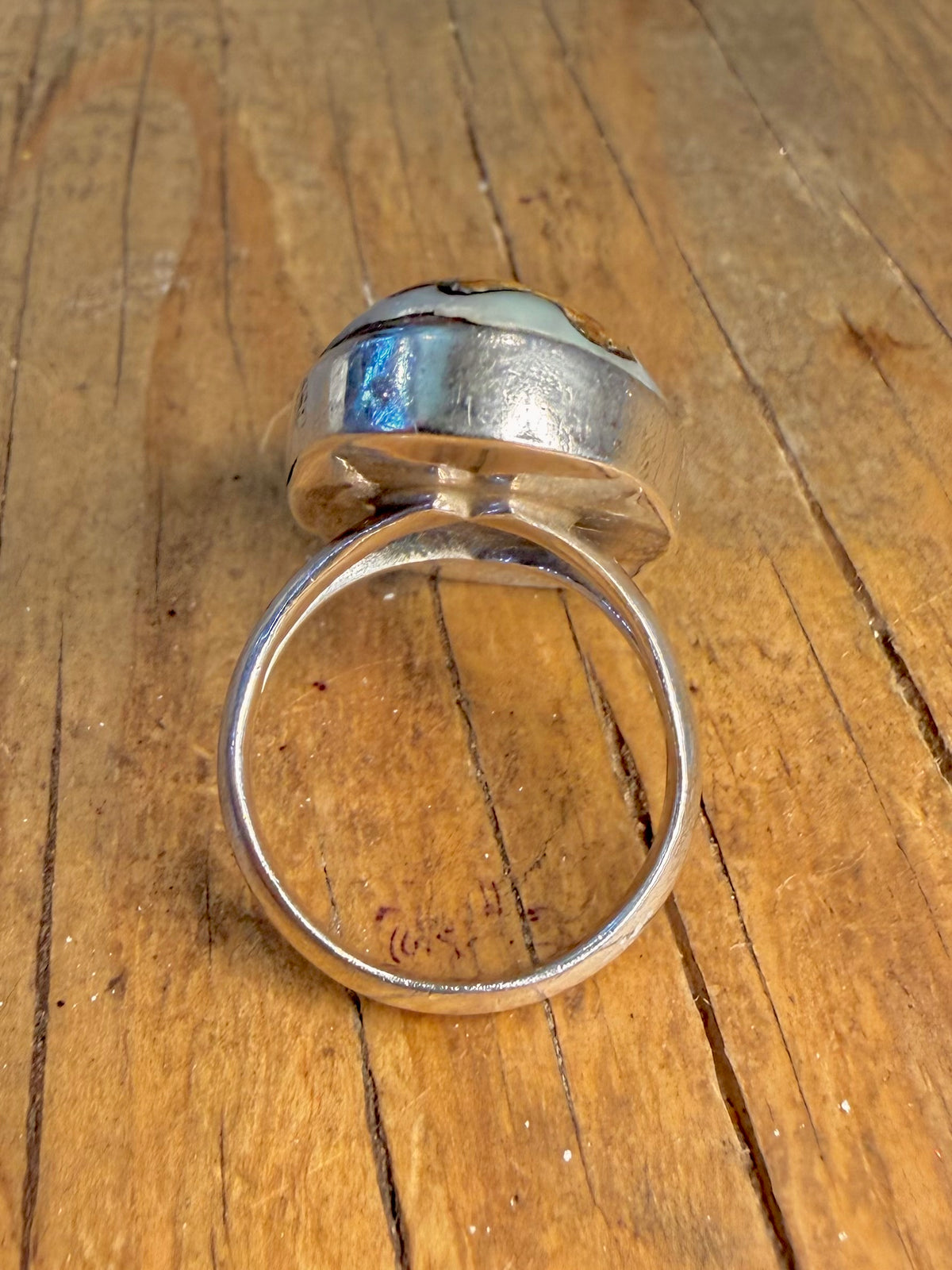 Turbo Sarmaticus Shell 925 Sterling Silver R1/2 Ring