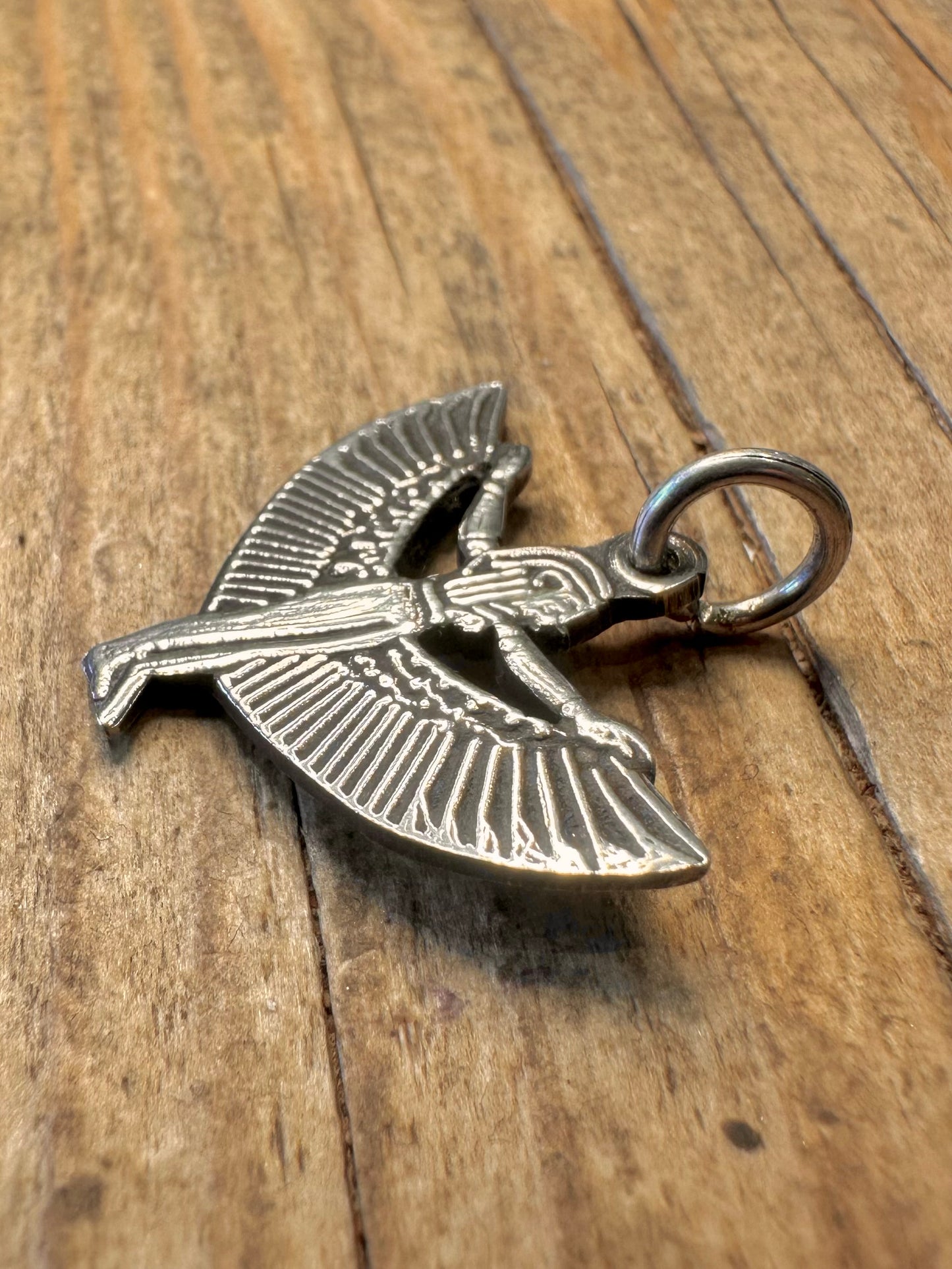 Egyptian Goddess Isis Silver Pendant