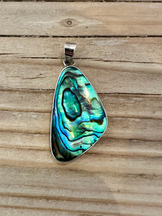 Abstract Abalone 925 Silver Pendant