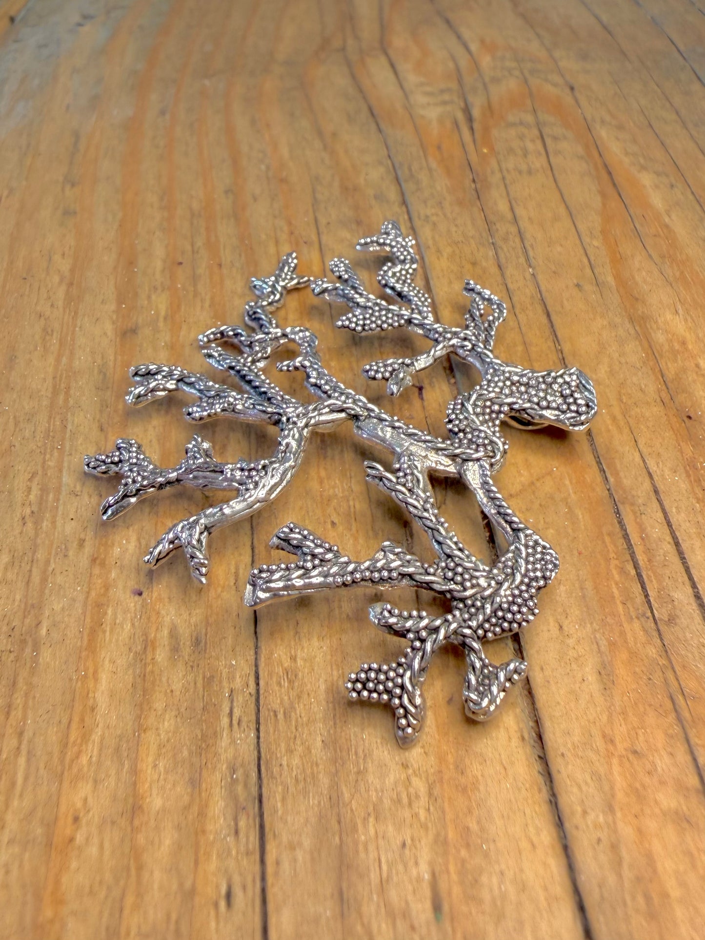Coral Branch Design 800 Silver Pendant