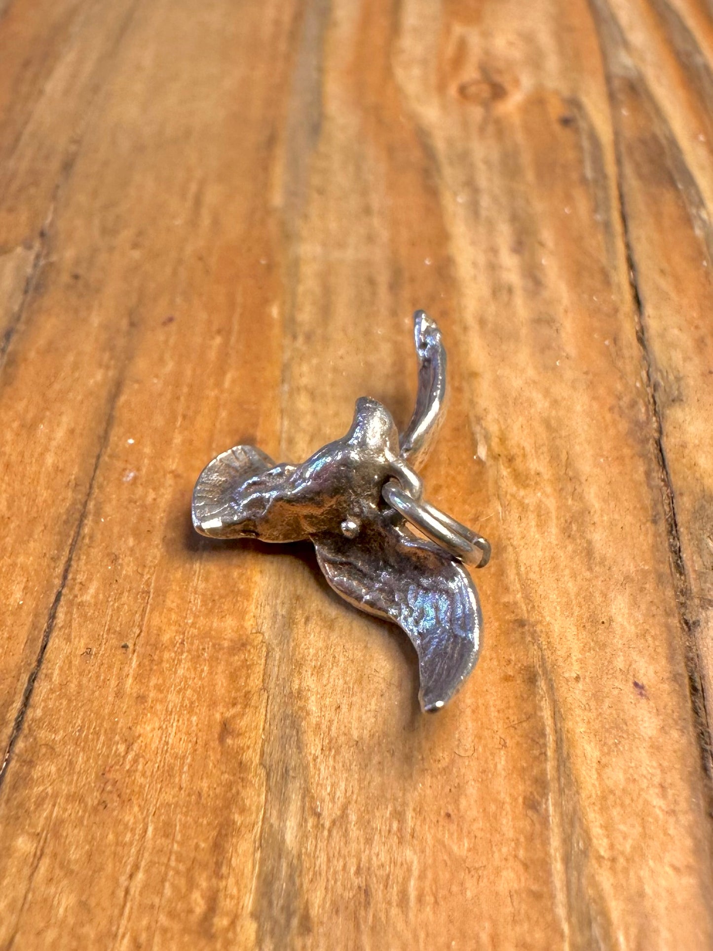 Flying Bird Detailed 925 Sterling Silver Charm Pendant