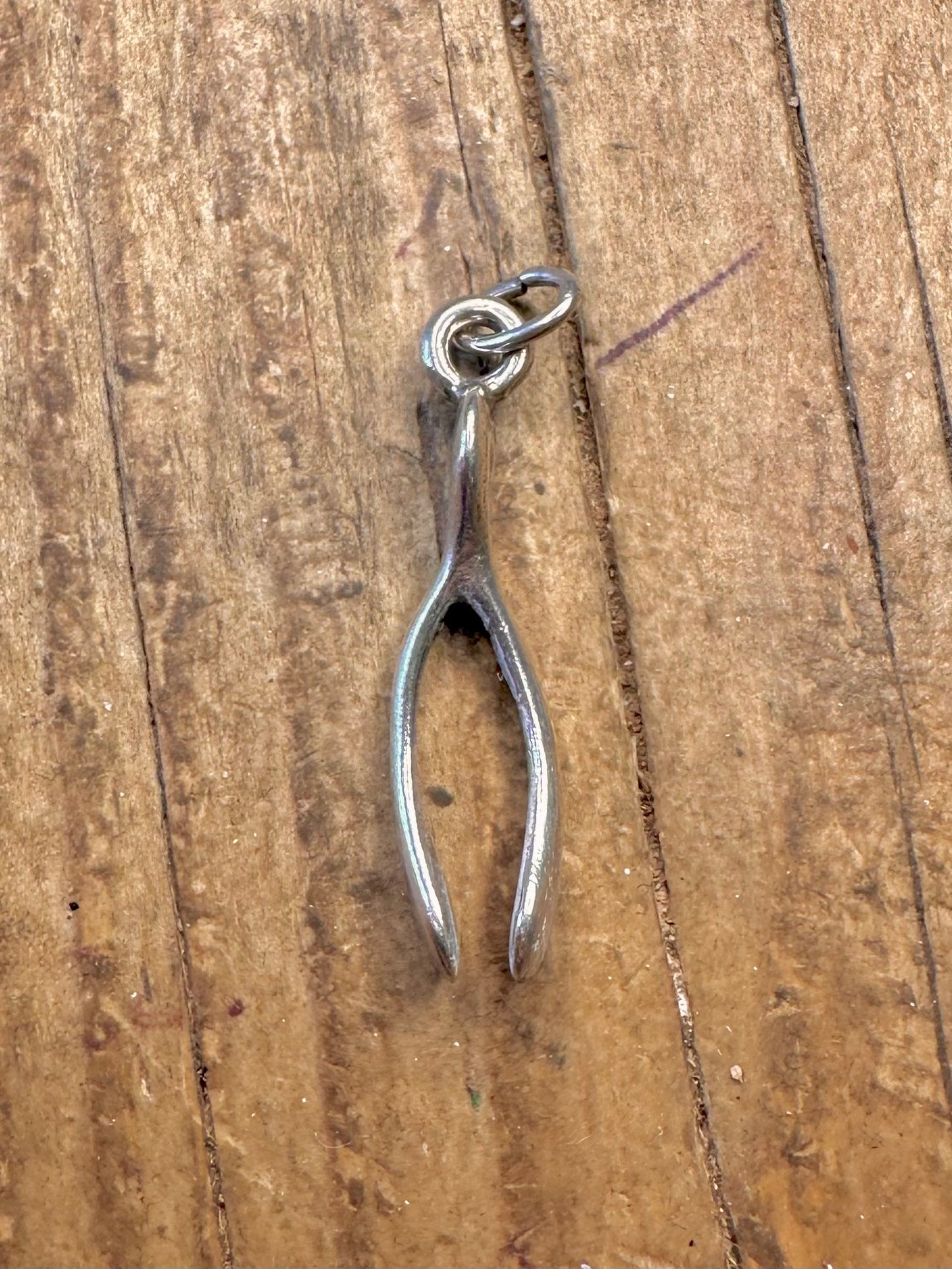 Wishbone 925 Sterling Silver Charm Pendant
