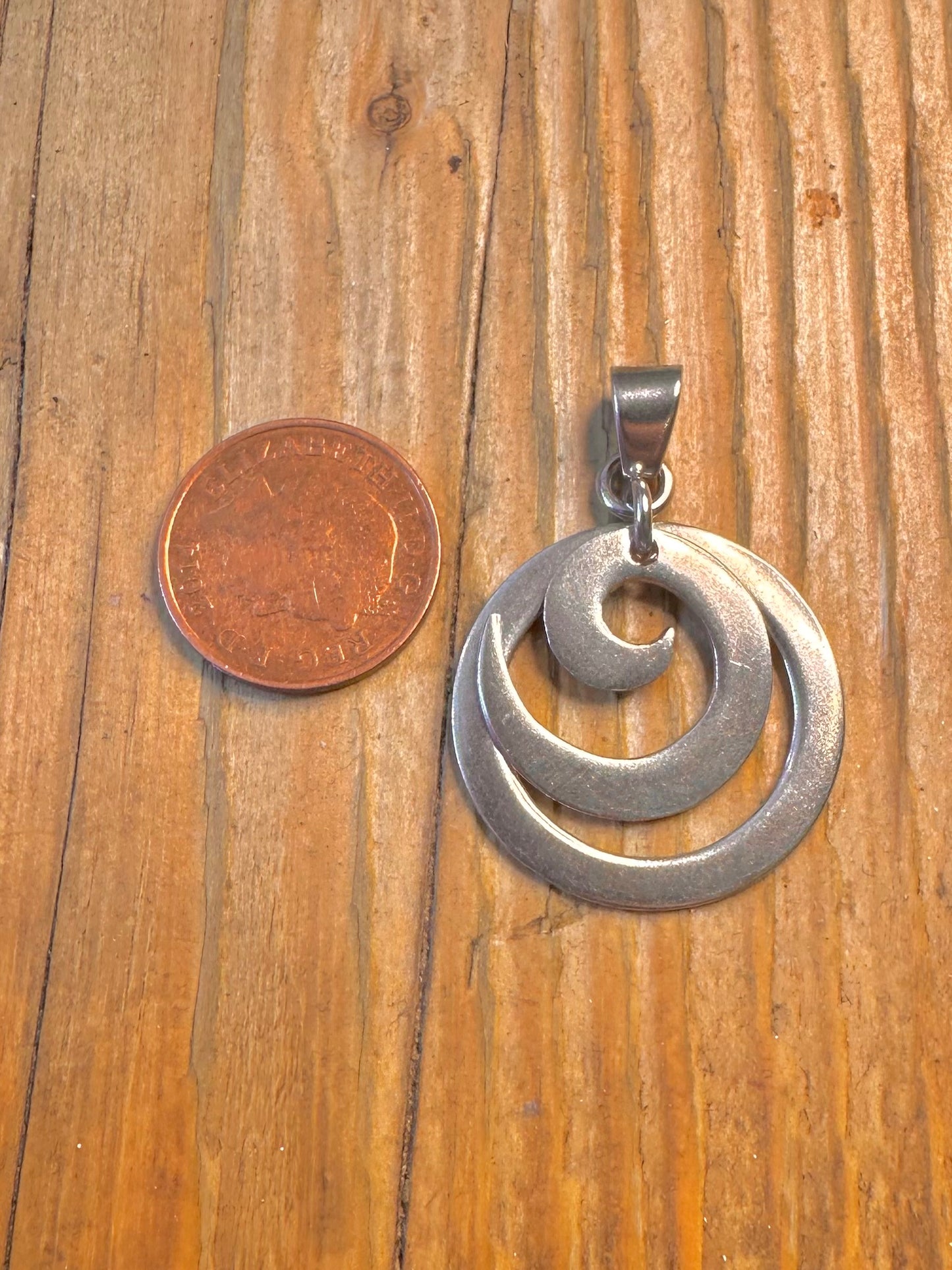 Abstract Swirl 925 Sterling Silver Pendant