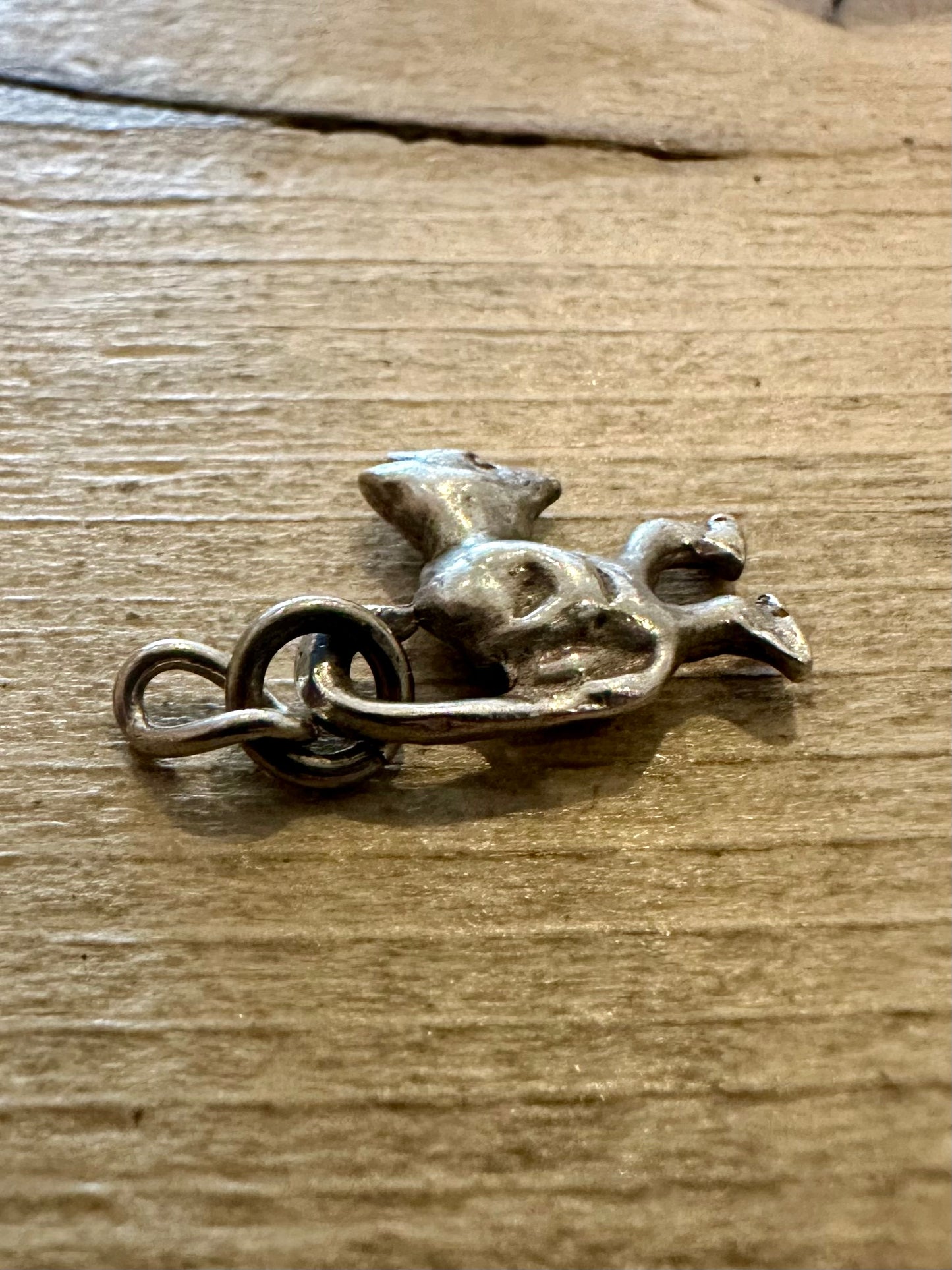 Vintage Demon 925 Silver Charm Pendant