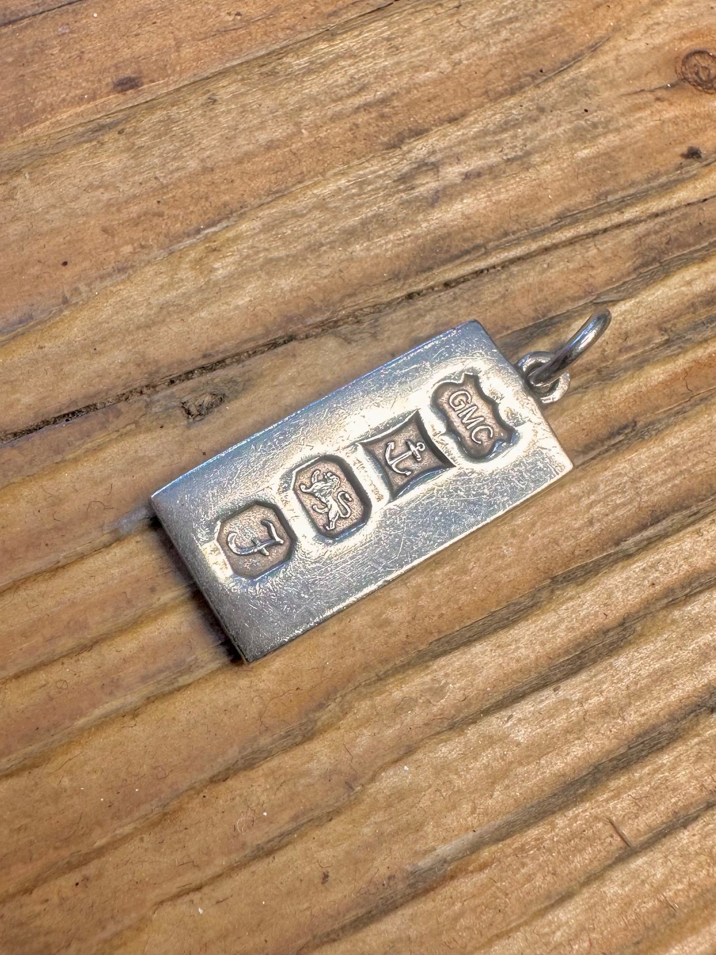 Ingot 1980 Maker GMC Birmingham 926 Sterling Silver Pendant