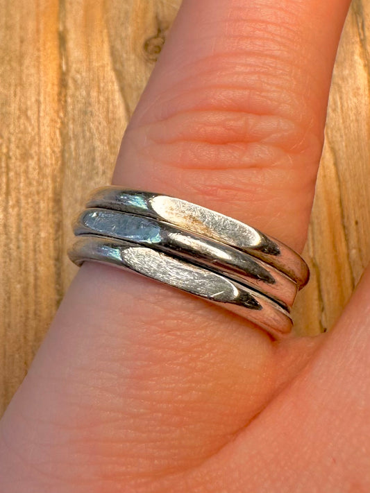 Vintage Links of London Layer 925 Sterling Silver Size L Ring