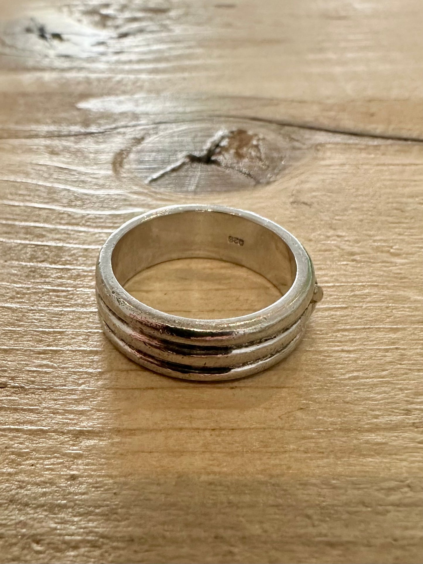 Vintage Band X 925 Silver Size O Ring