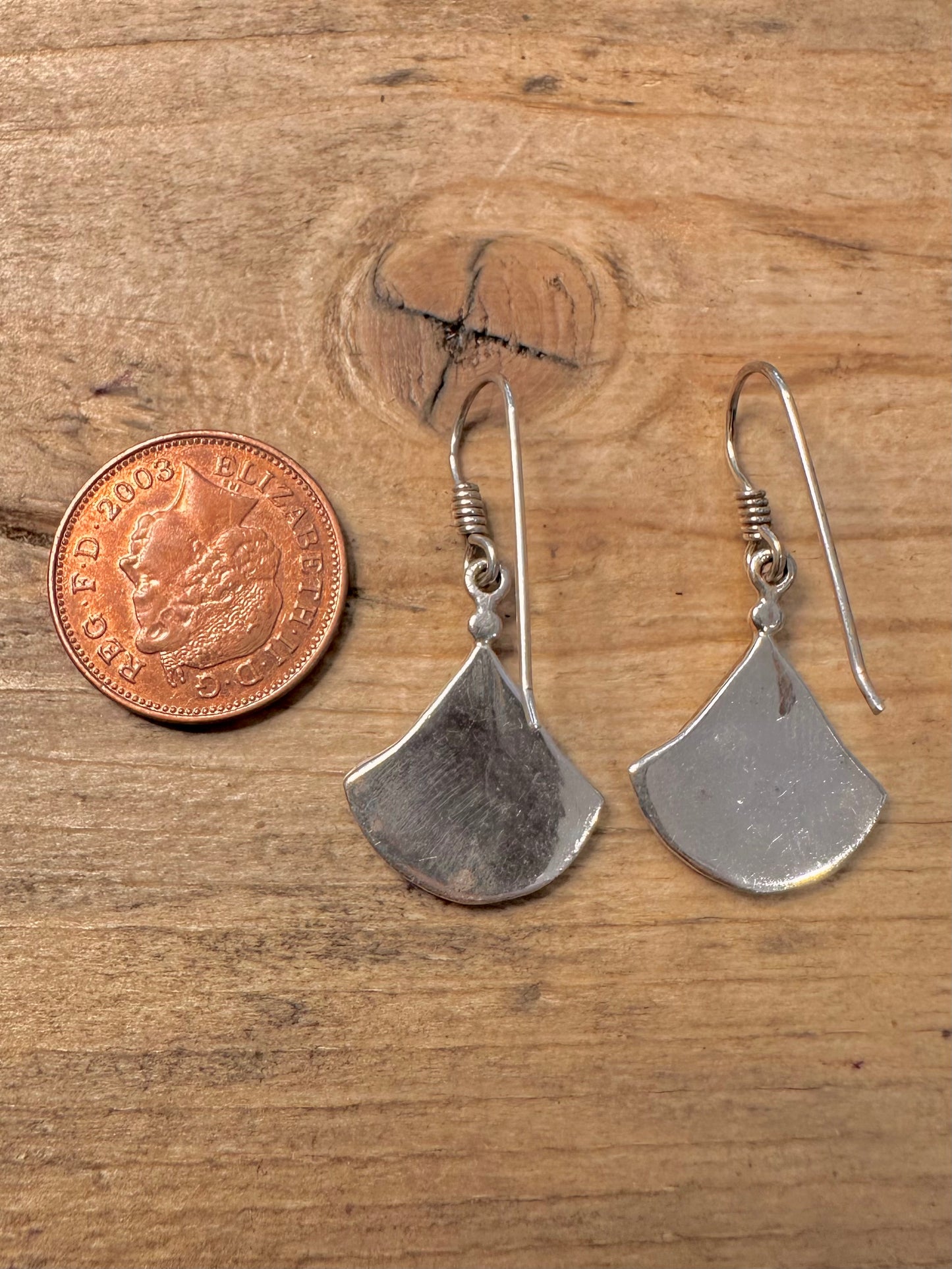 Vintage Chrysoprase Boho 925 Silver Earrings
