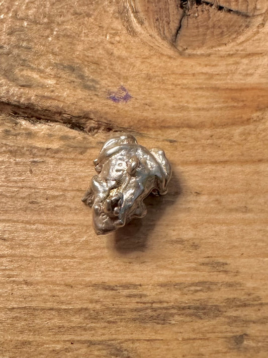 Vintage Frog Crown 925 Silver Charm Pendant