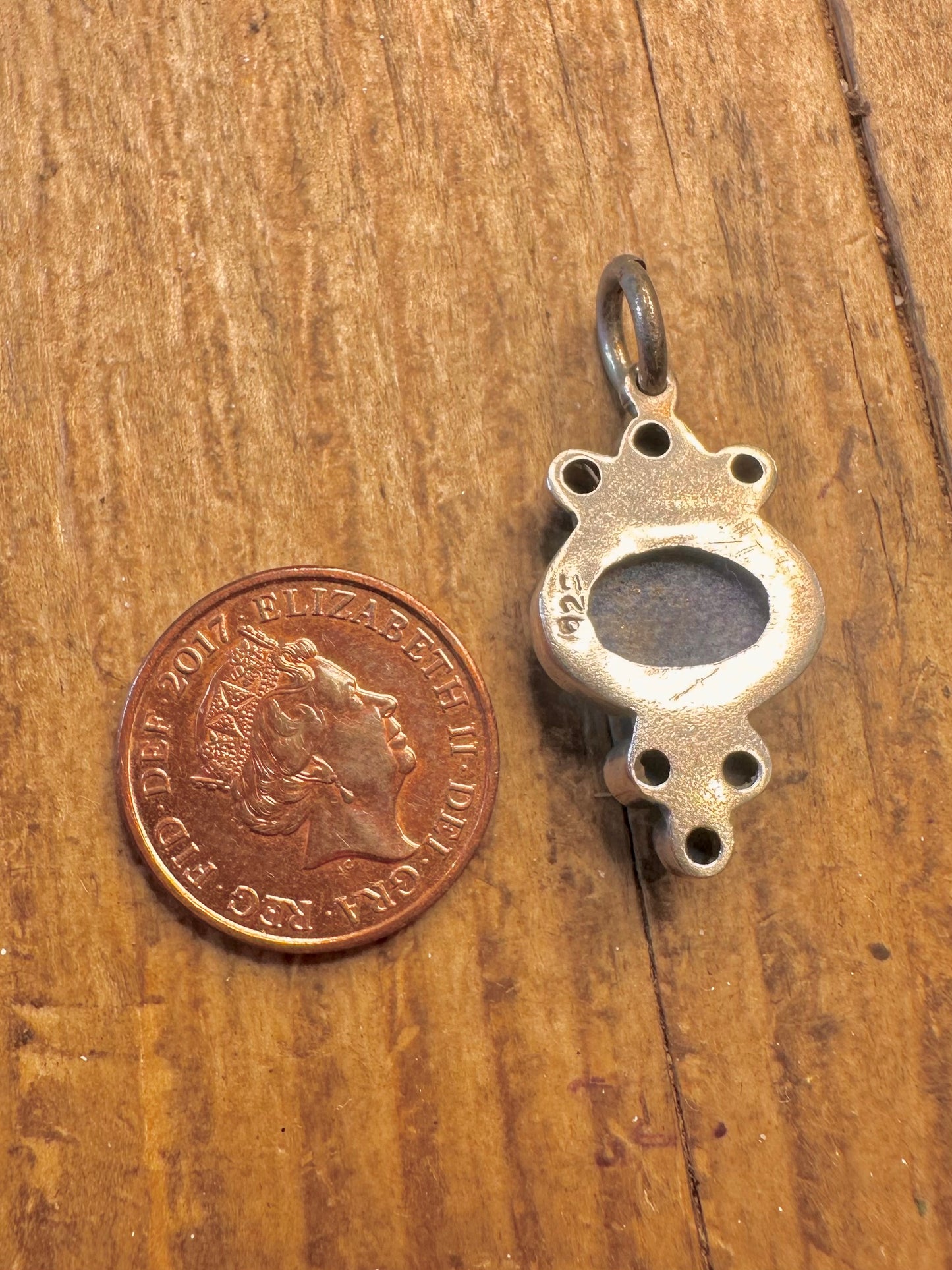Lapis Lazuli Ornate 925 Sterling Silver Pendant