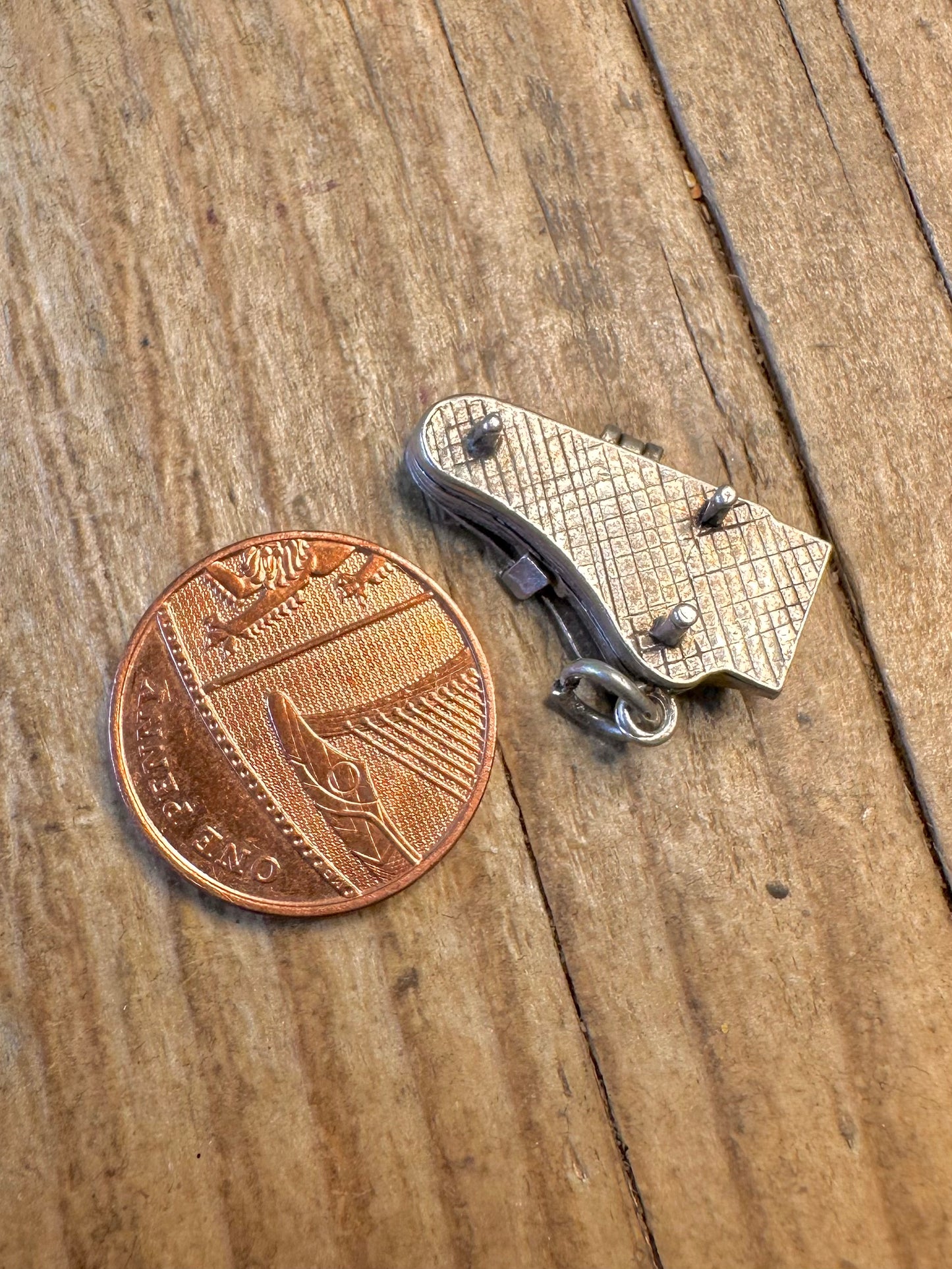 Piano Hinged Opens 925 Sterling Silver Charm Pendant