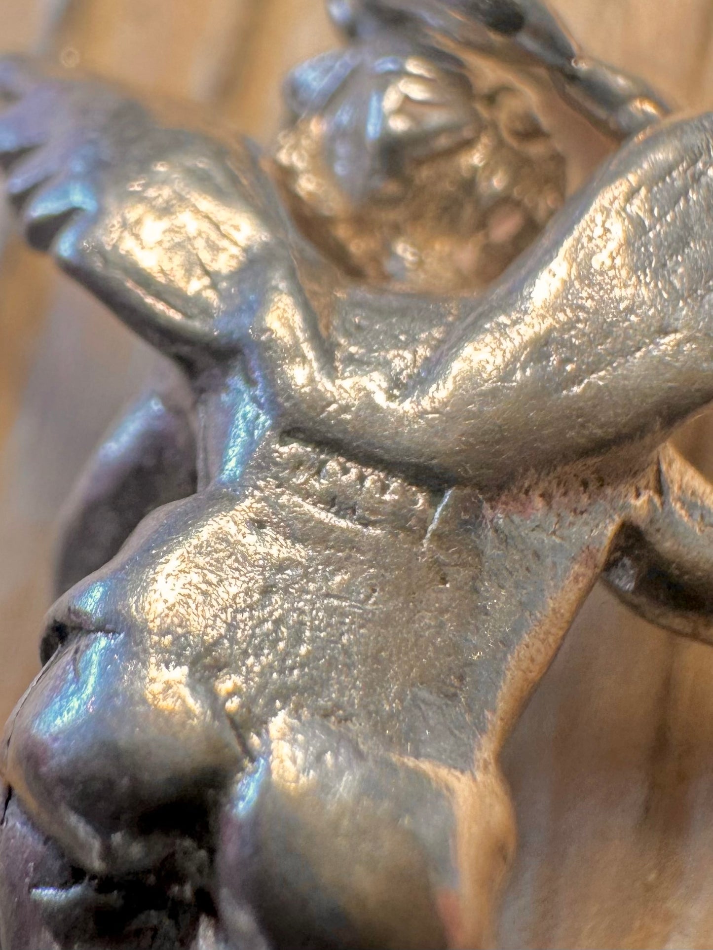 Vintage Cherub 925 Sterling Silver Charm Pendant