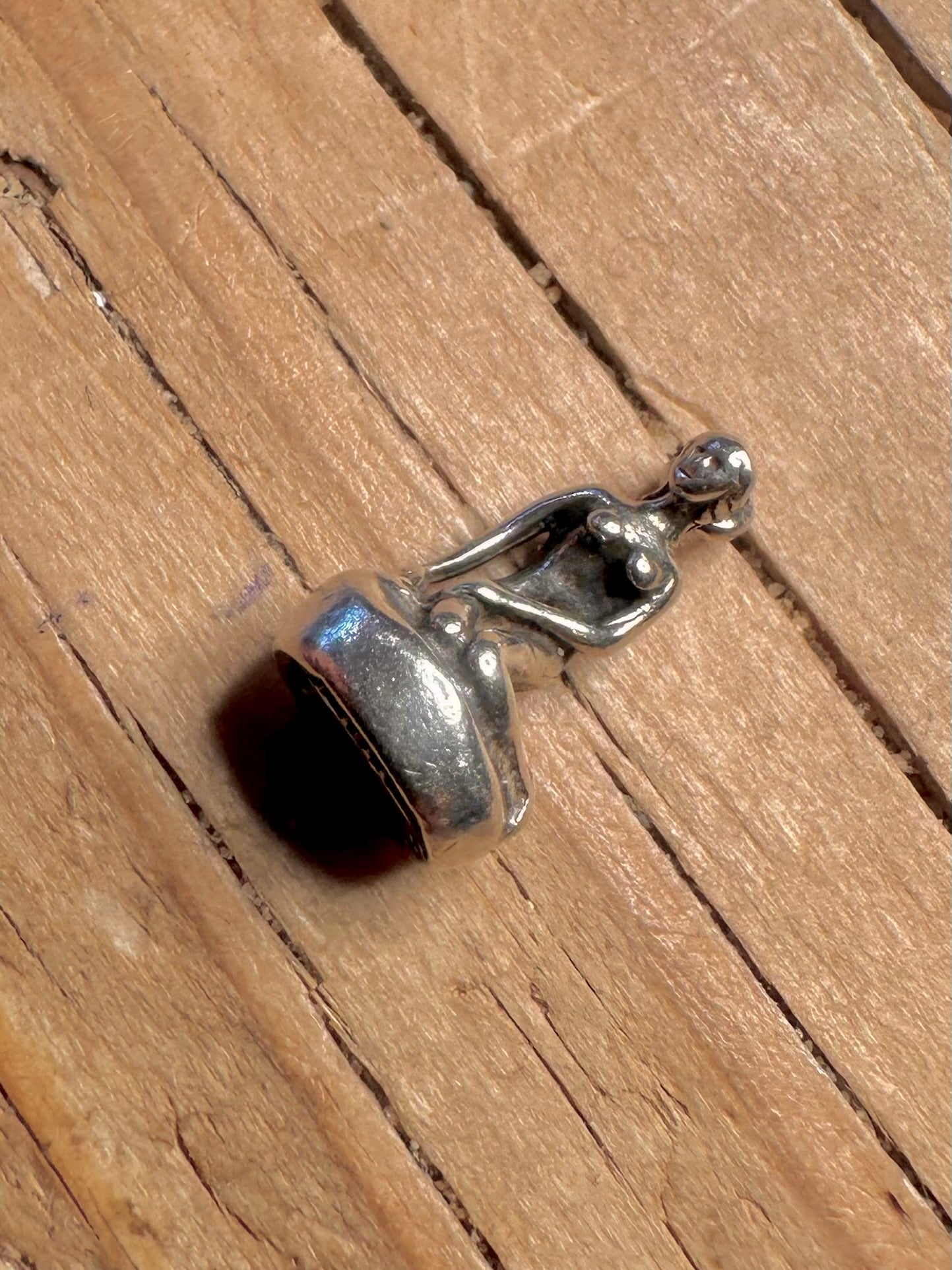 Vintage Bernhard Hertz Kleine Meerjungfrau Dänemark 925 Sterling Silber Charm Anhänger