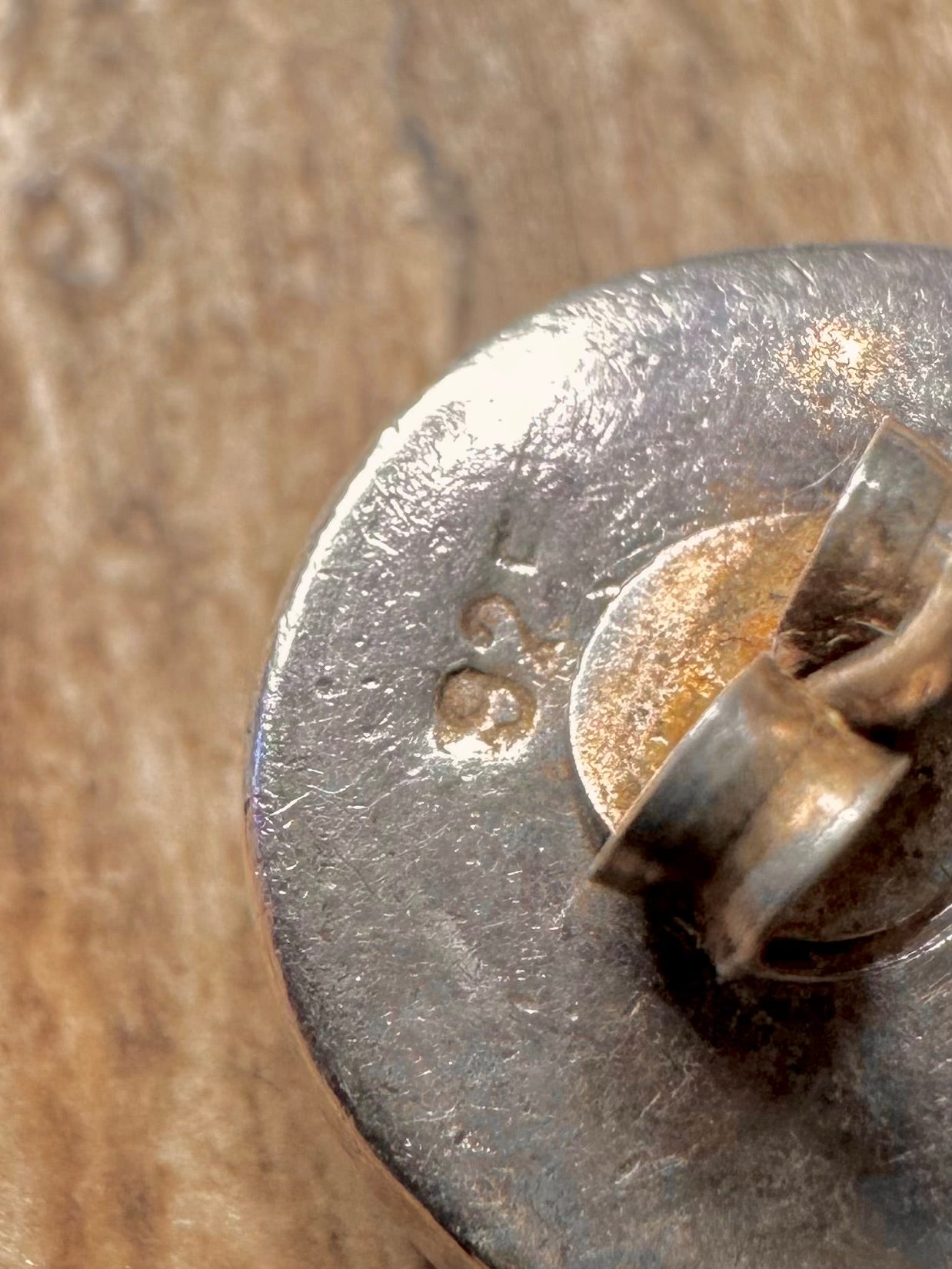 Vintage Malachite Oval Stud 925 Sterling Silver Earrings