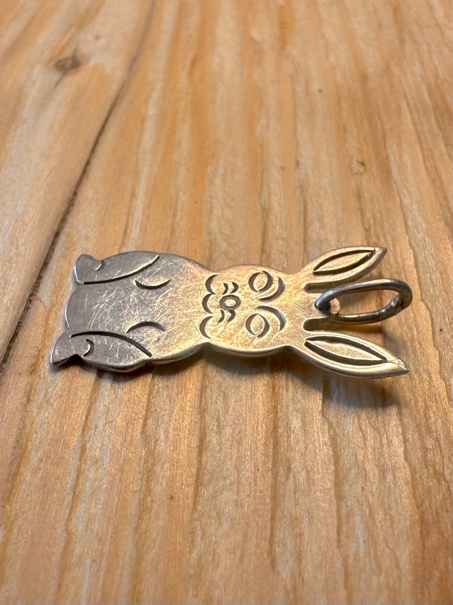 Vintage Rabbit 925 Silver Pendant