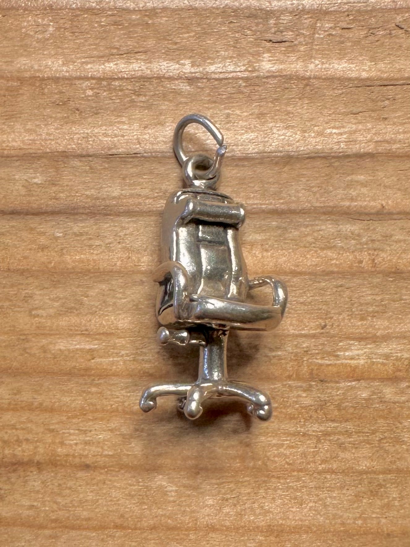 Vintage Desk Chair 925 Sterling Silver Charm Pendant