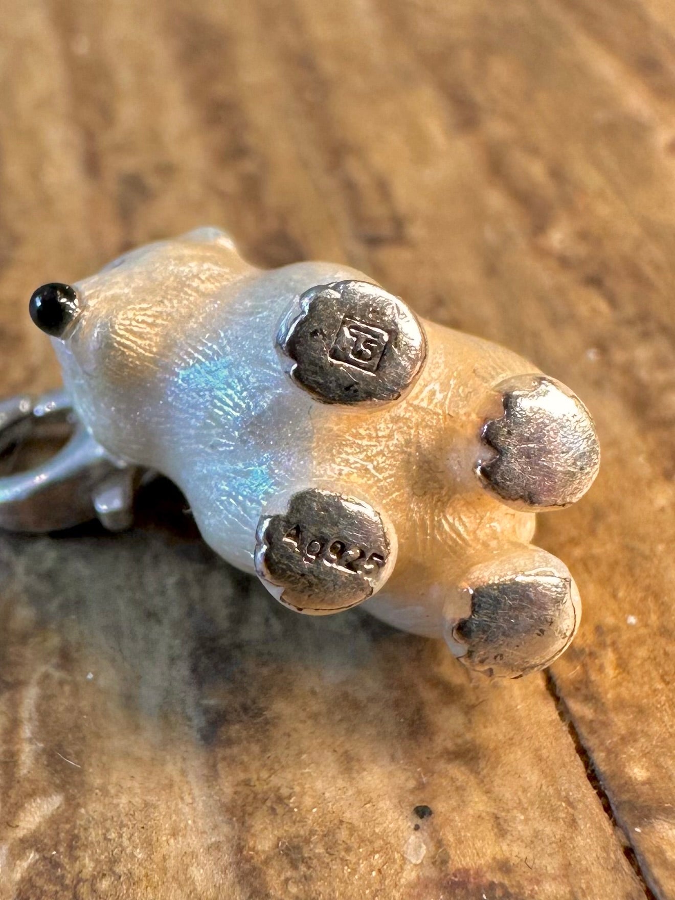 Polar Bear Thomas Sabo 925 Sterling Silver Clasped Charm Pendant
